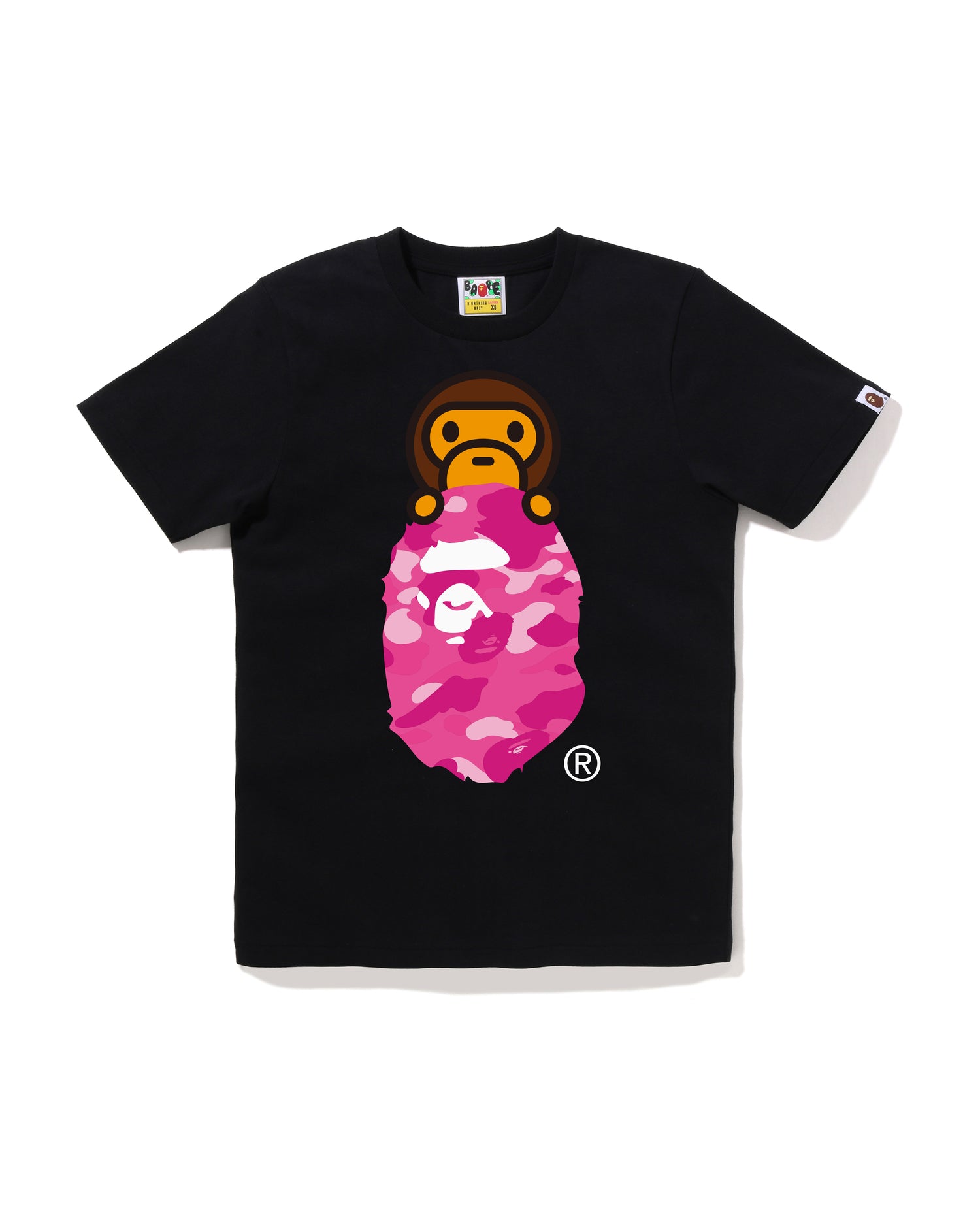 トップス A BATHING APE SOLID CAMO MILO TEE A BATHING APE® Color Camo Milo On Ape Head Tee | Bape
