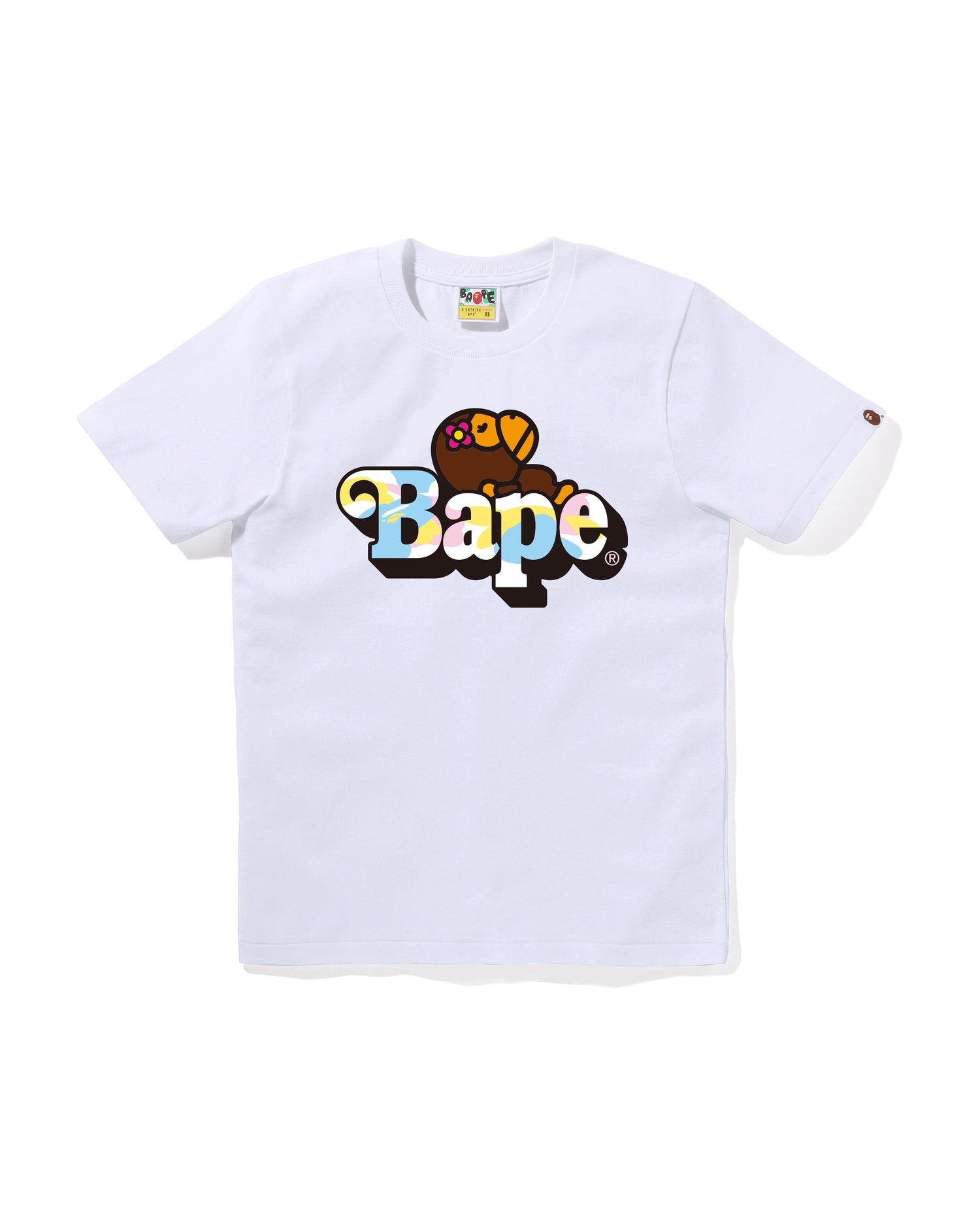 A BATHING APE® New Multi Camo Baby Lisa On BAPE Tee | Bape