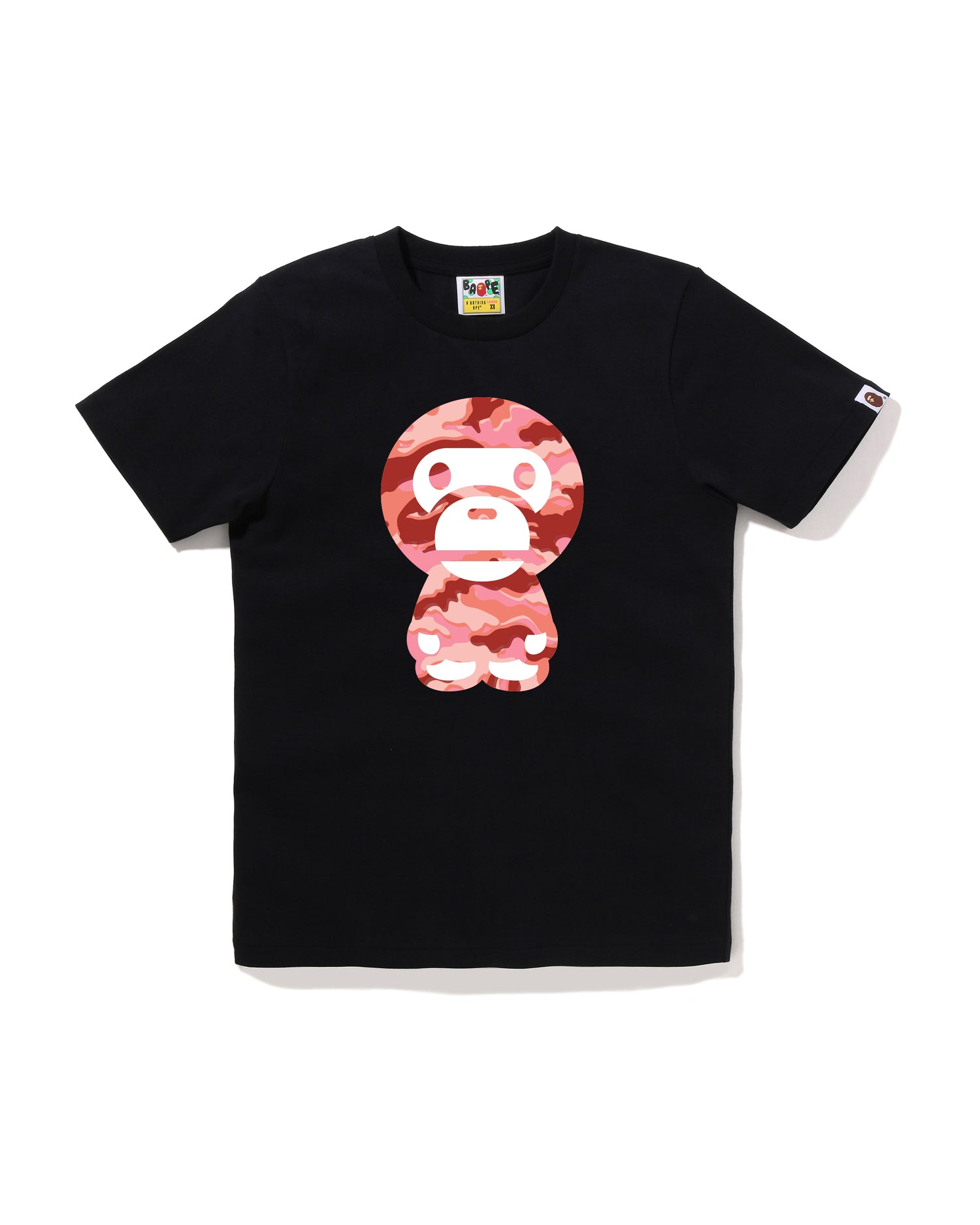 【新品未使用】　BAPE babymilo カモフラ　ロンパース　80 red A BATHING APE® Glitch Woodland Camo Big Baby Milo Tee | Bape