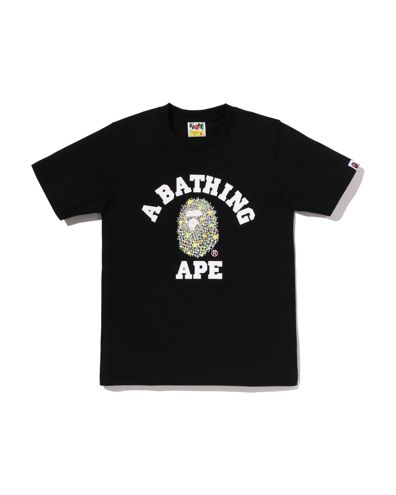 A BATHING APE® Bling Star Glitter College Tee | Bape official