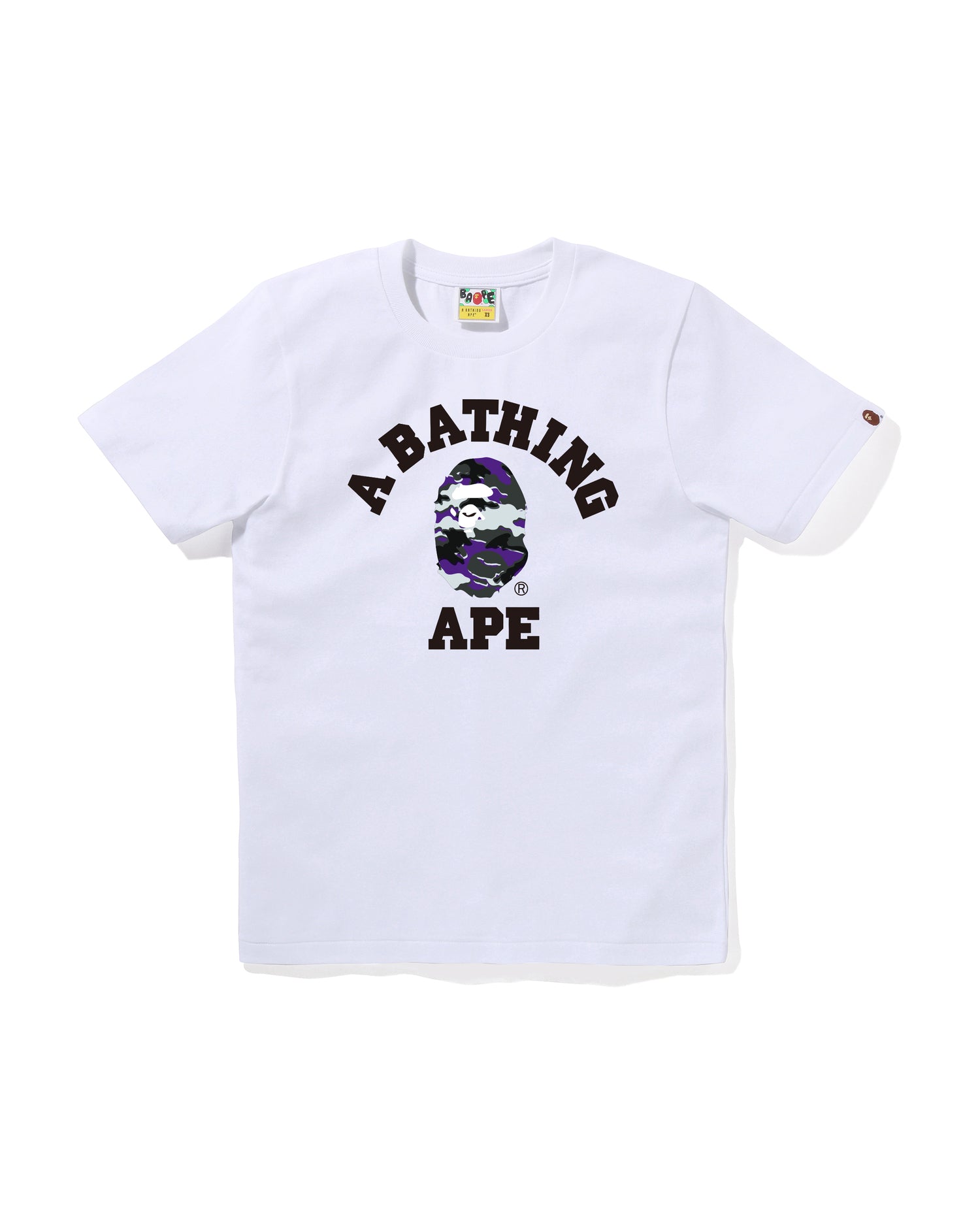 A BATHING APE BAPE CAMO 刺繍　ポロシャツ　tシャツ L BAPE® 93 POLO 胸にAPE HEAD刺繍、袖に1ST CAMOの切り替えし、バックに