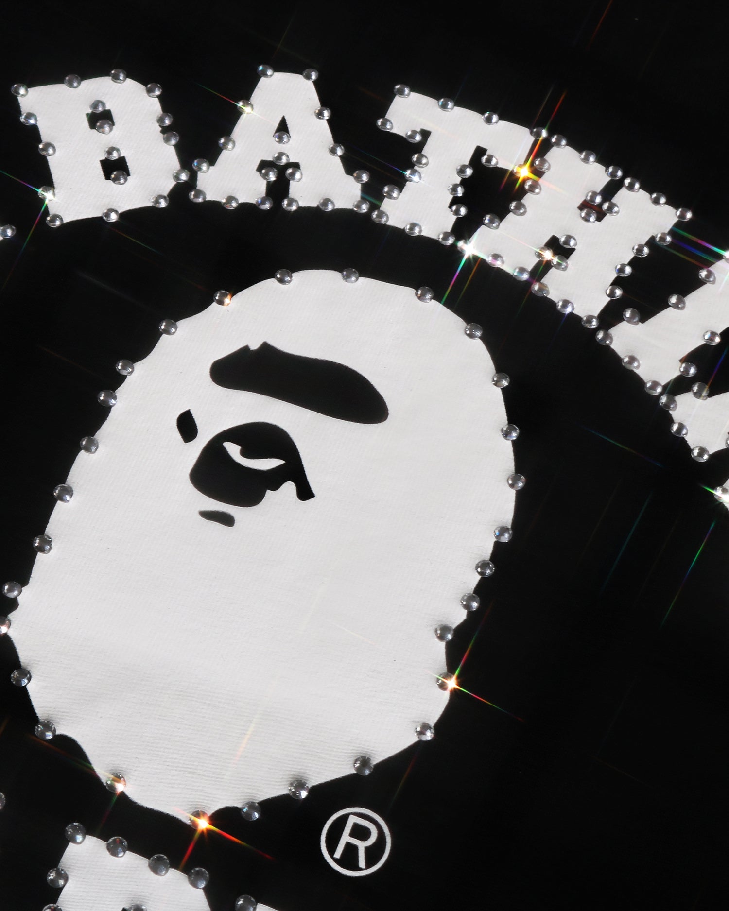 A BATHING APE® Crystal Stone College Tee | Bape official website