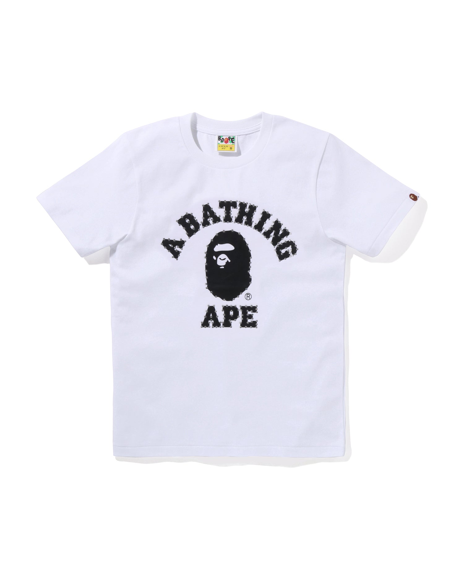 A BATHING APE® Crystal Stone College Tee | Bape official website