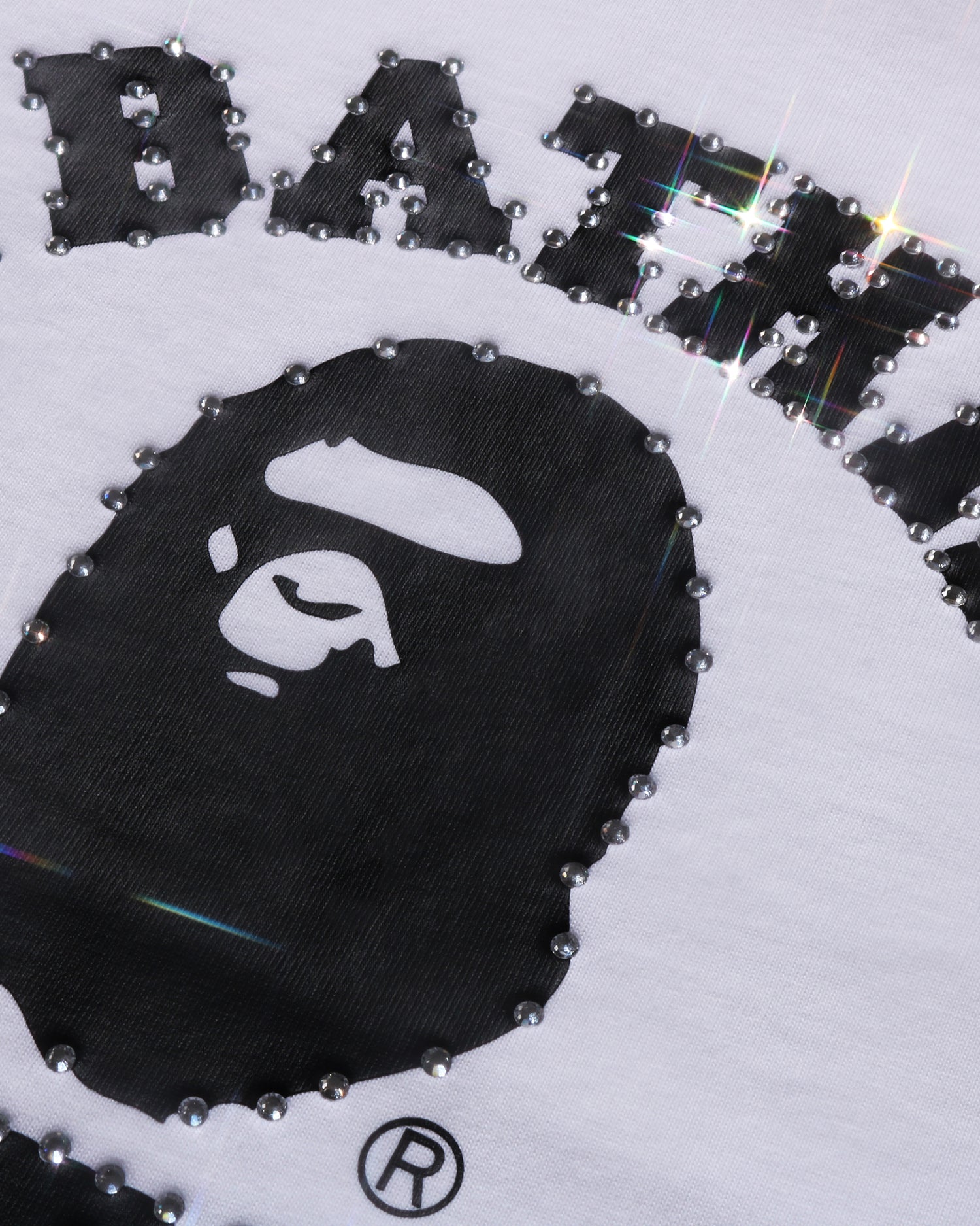 A BATHING APE® Crystal Stone College Tee | Bape official website