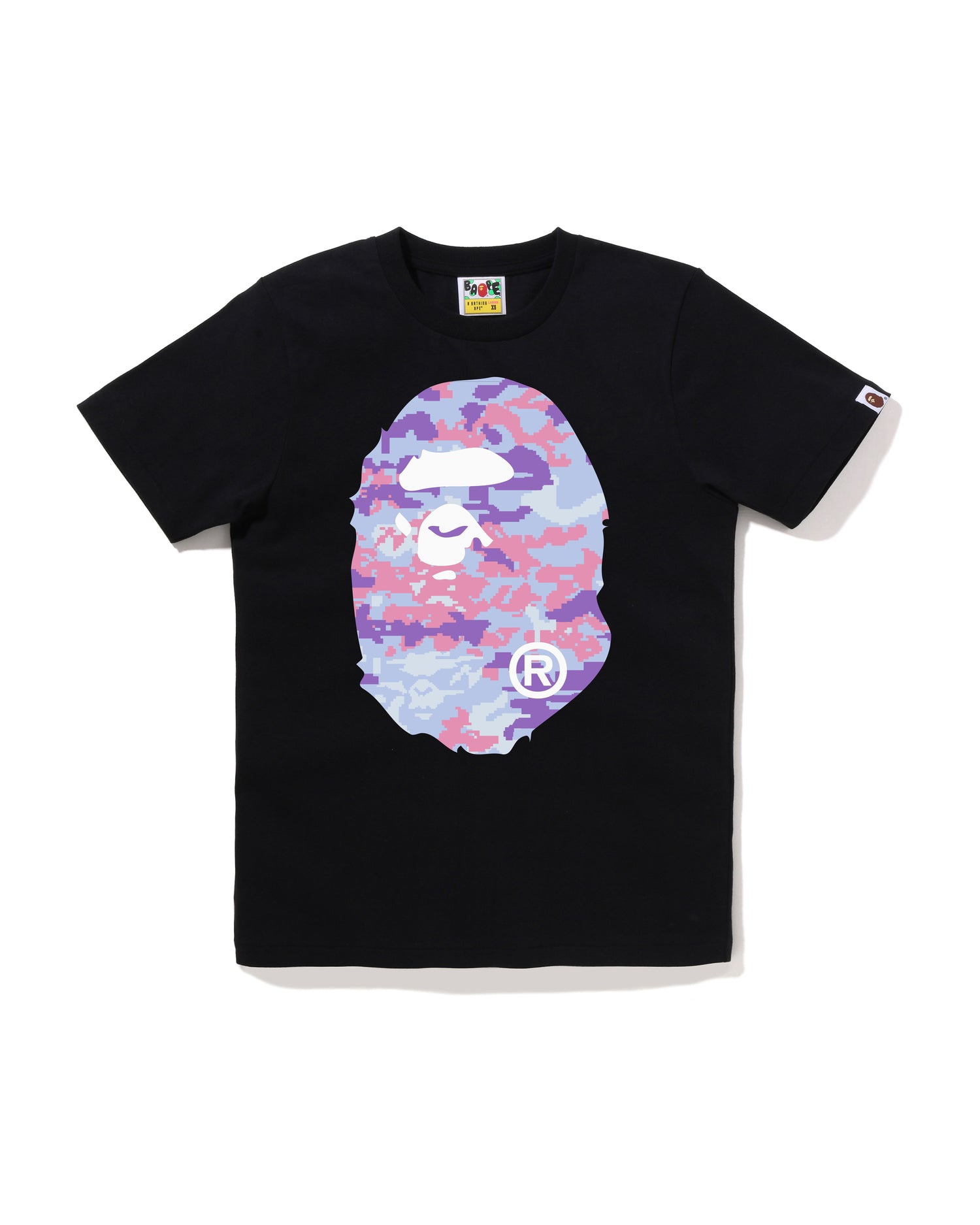 A BATHING APE® Multi Pixel Camo Big Ape Head Tee | Bape official