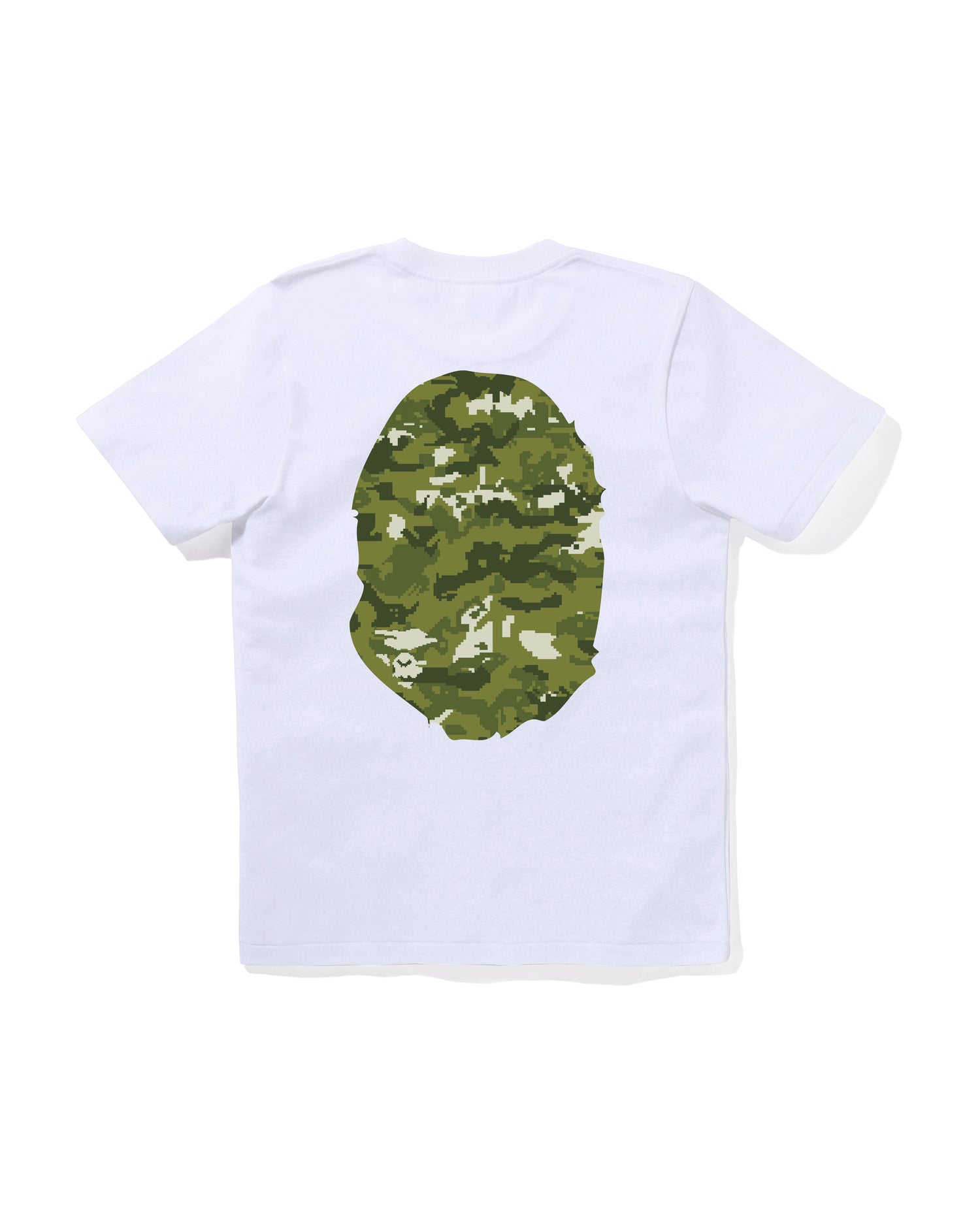 A BATHING APE® Multi Pixel Camo Big Ape Head Tee | Bape official