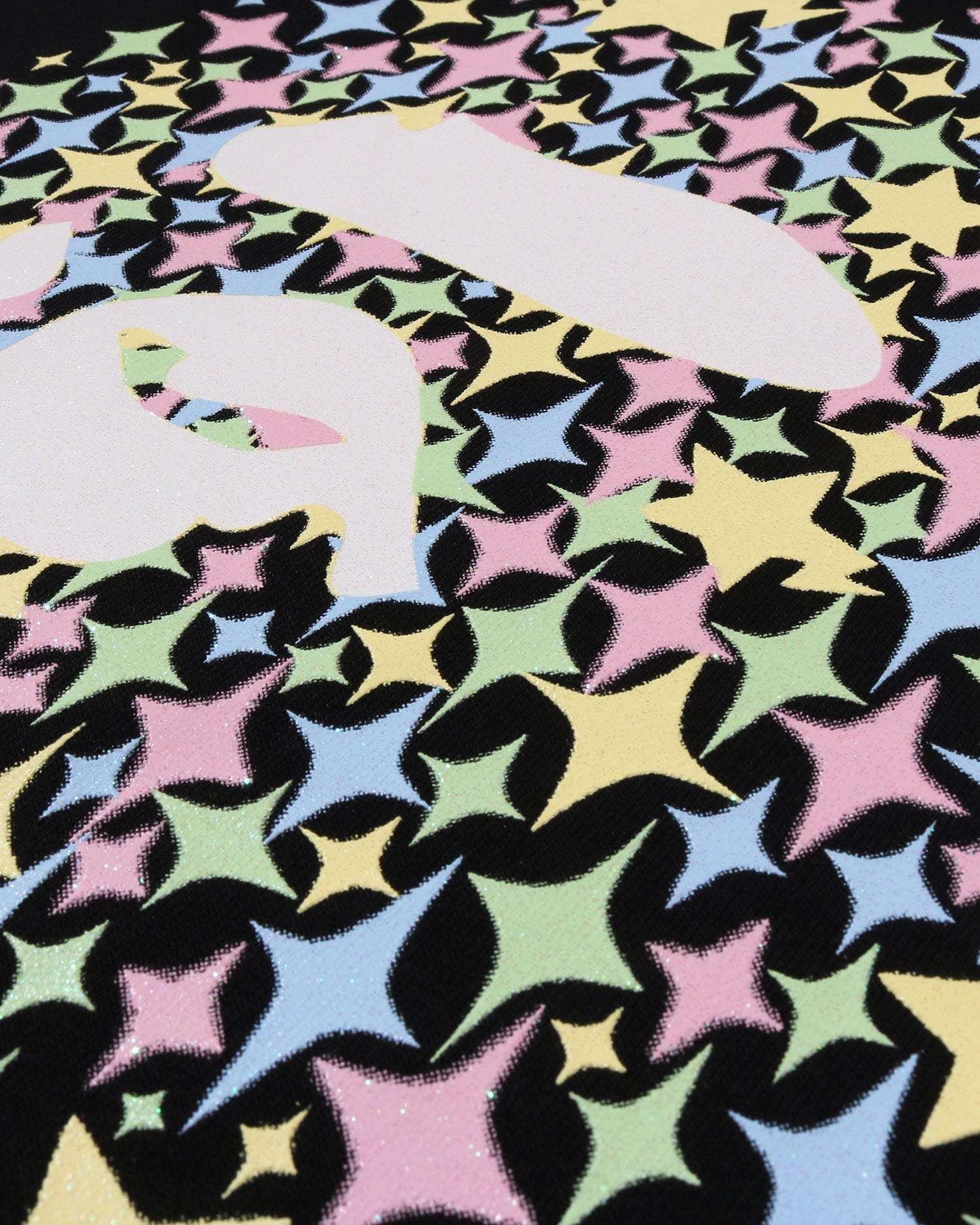 A BATHING APE® Bling Star Glitter Ape Head Tee | Bape official