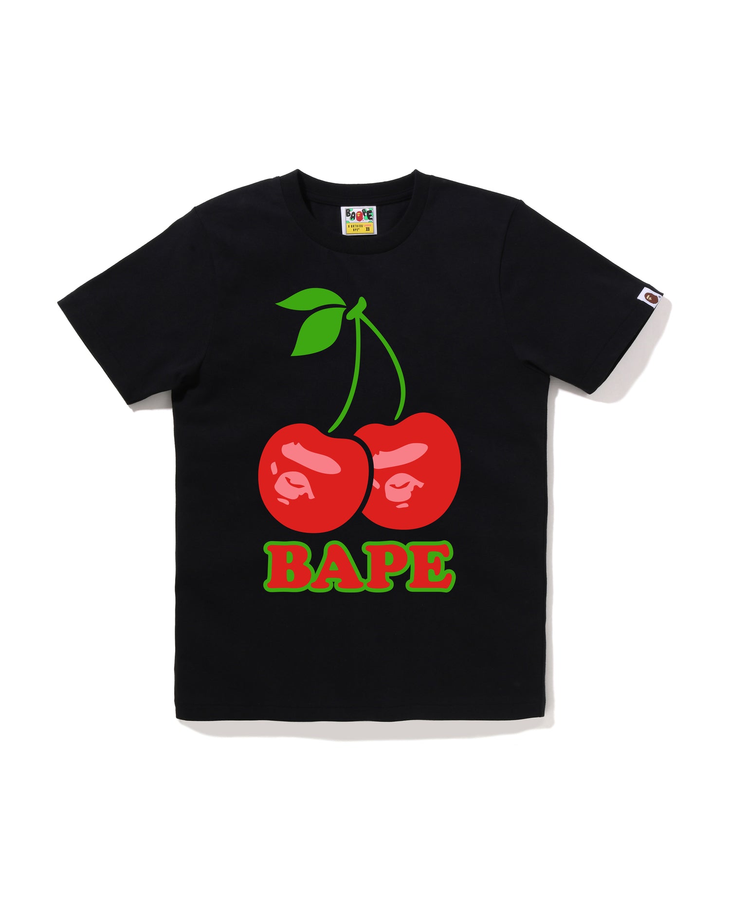 【夏物セール】　美品✨　ABATHINGAPE アベイシングエイプ　L 黒 A BATHING APE アベイシングエイプ ラインストーン BAPEロゴ