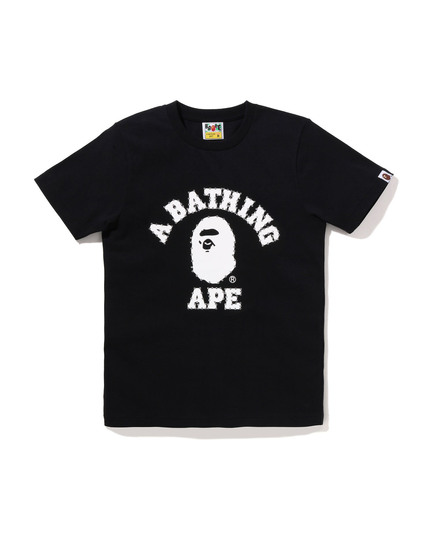 A BATHING APE® Crystal Stone College Tee | Bape official