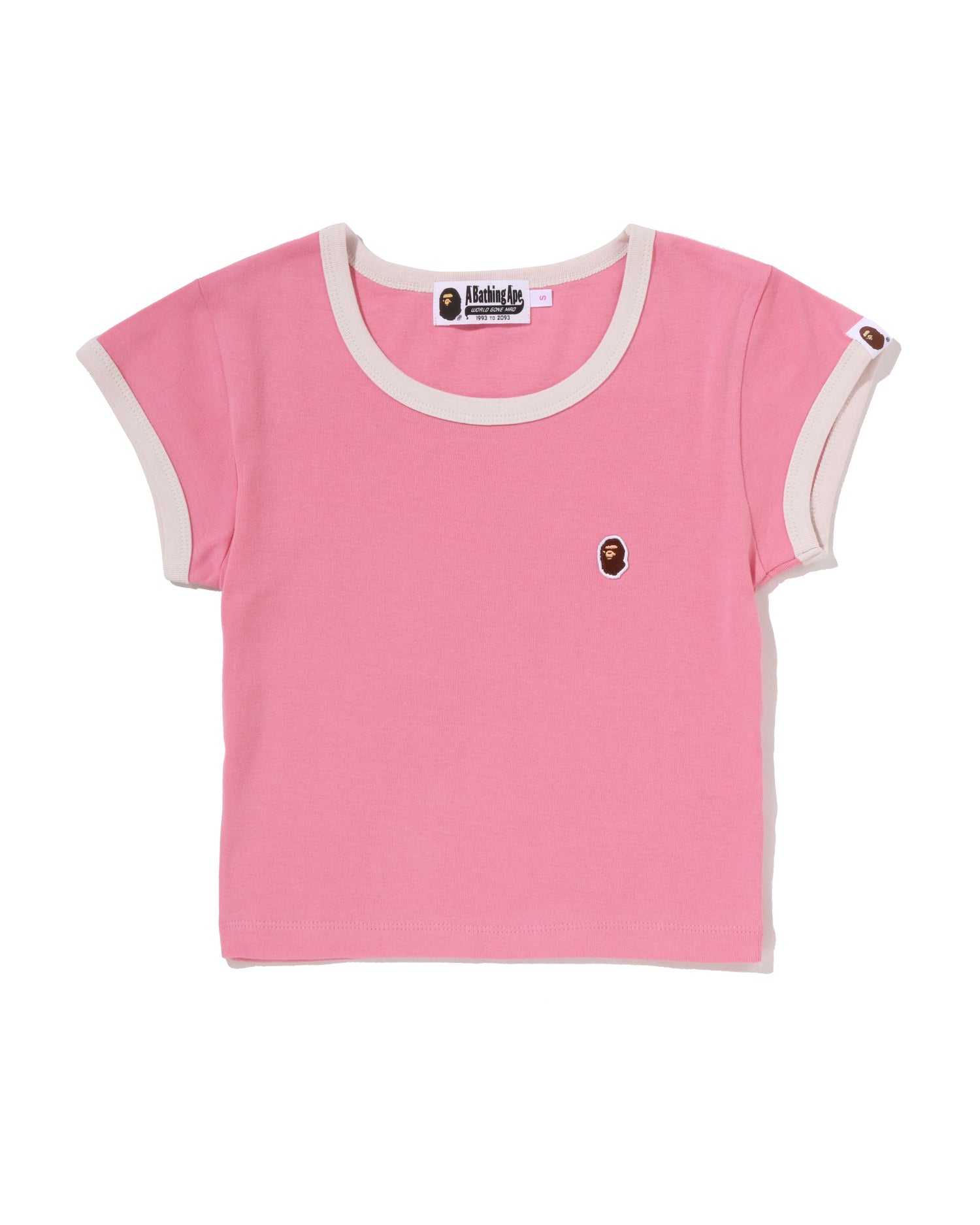 A BATHING APE® Ape Head One Point Cropped Tee | Bape official