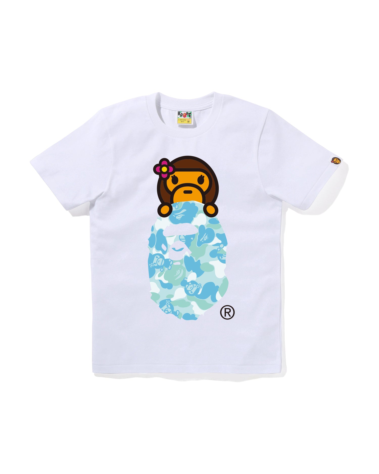 A BATHING APE® Abc Lisa Camo Lisa on Ape Head Tee | Bape official
