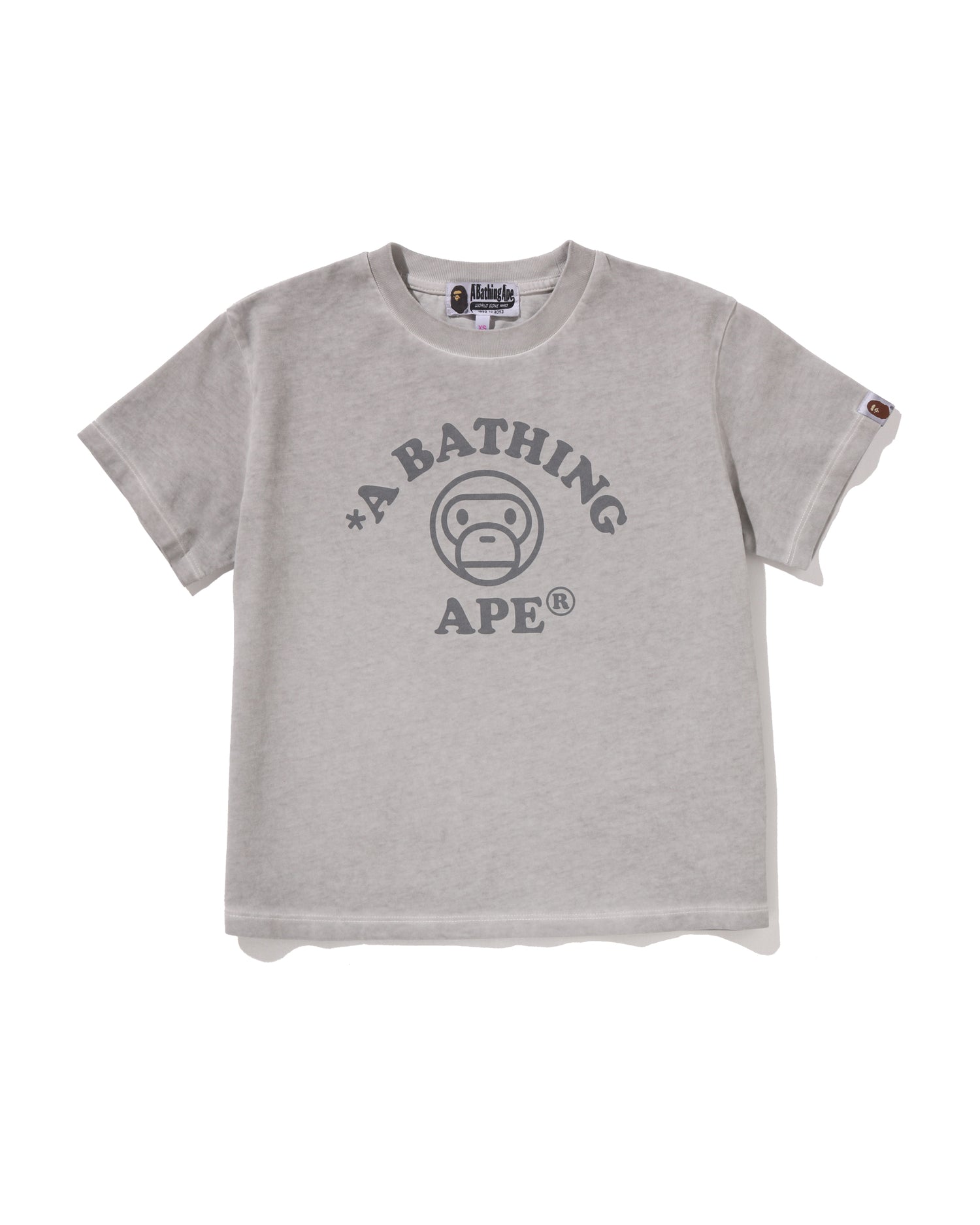 美品　bape マイロ　レディース　tシャツ　XS A BATHING APE® Baby Milo Bleach Dye Mini Tee | Bape official