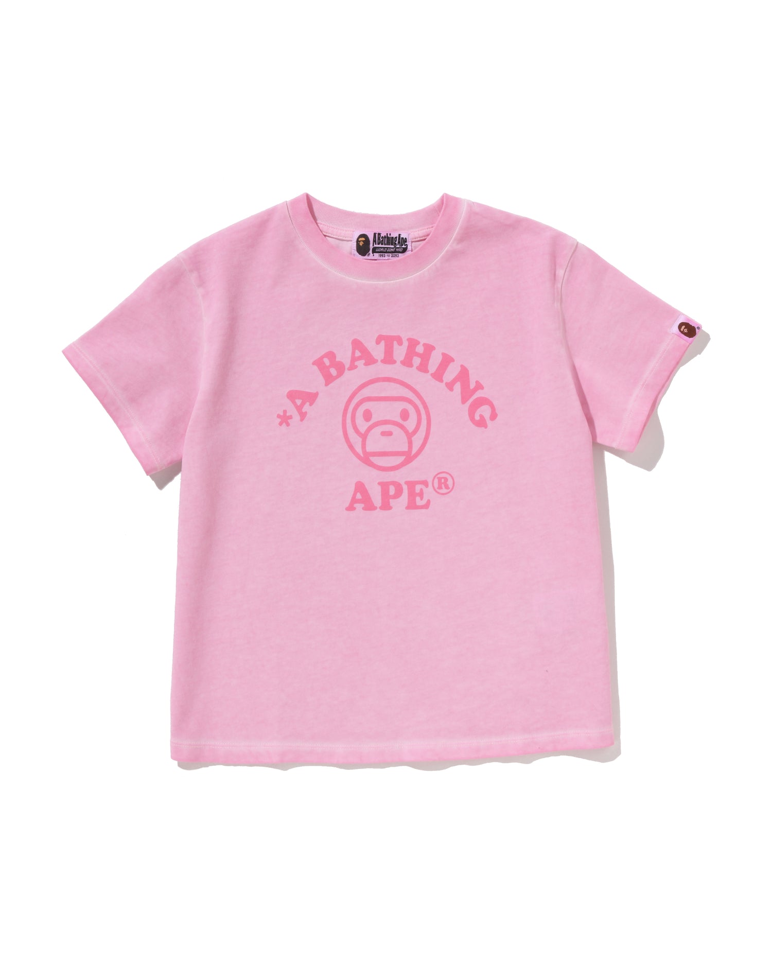 A BATHING APE® Baby Milo Bleach Dye Mini Tee | Bape official