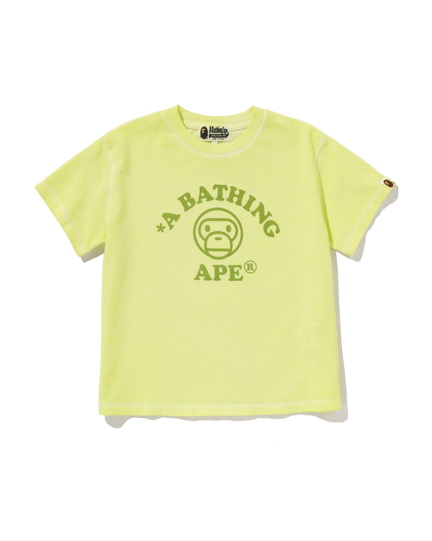 A BATHING APE® Baby Milo Bleach Dye Mini Tee | Bape official