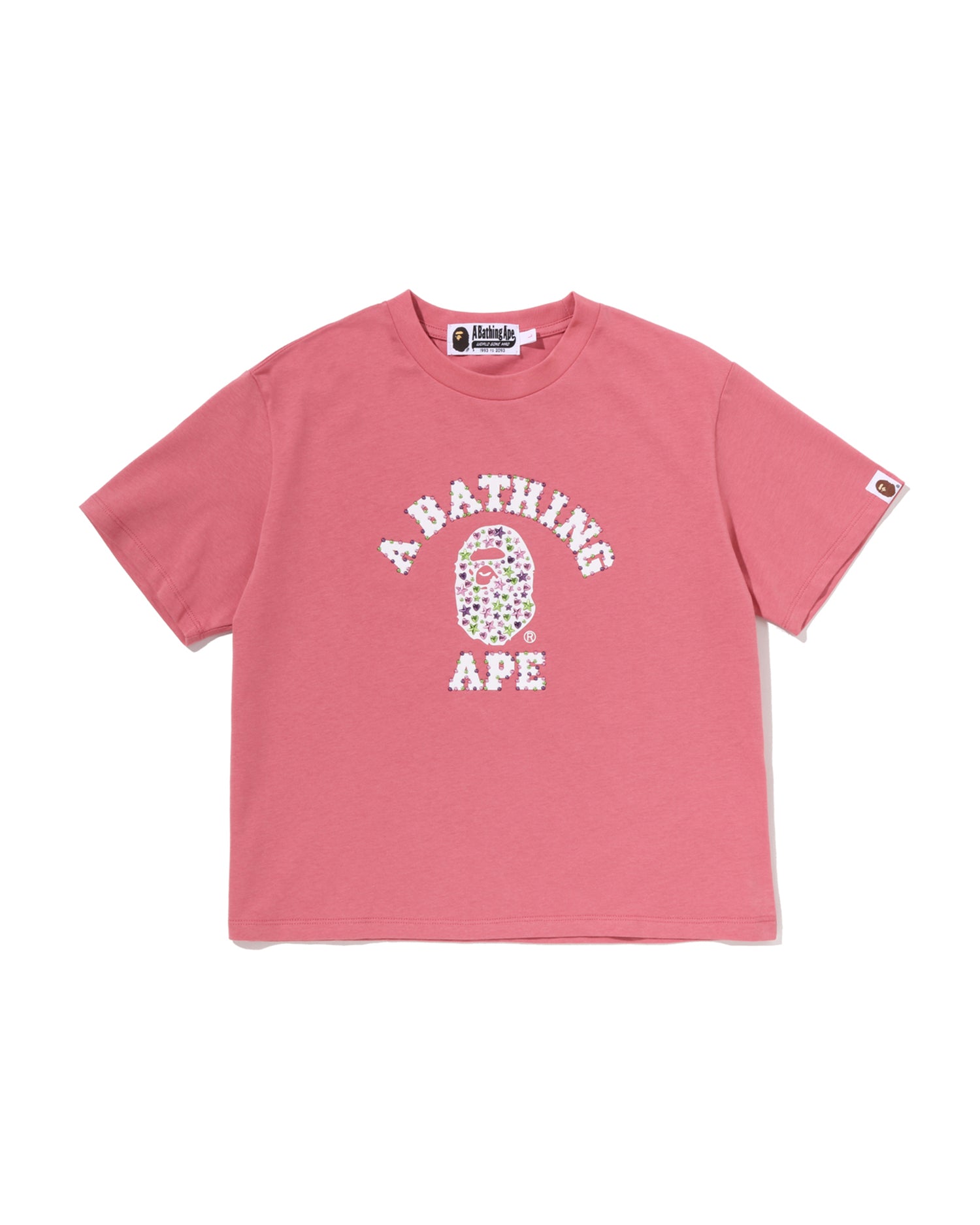 A BATHING APE® Color Stud College Mini Tee | Bape official website