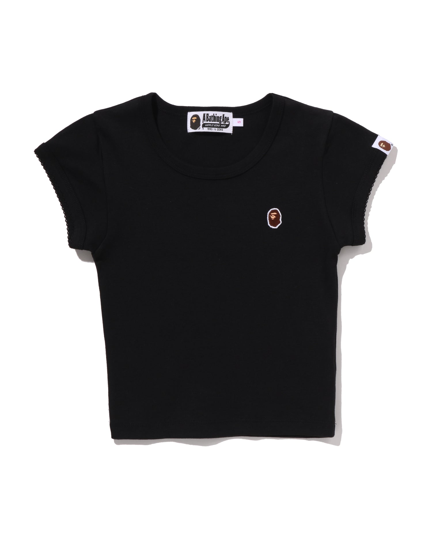A BATHING APE® Ape Head One Point Cropped Tee | Bape official