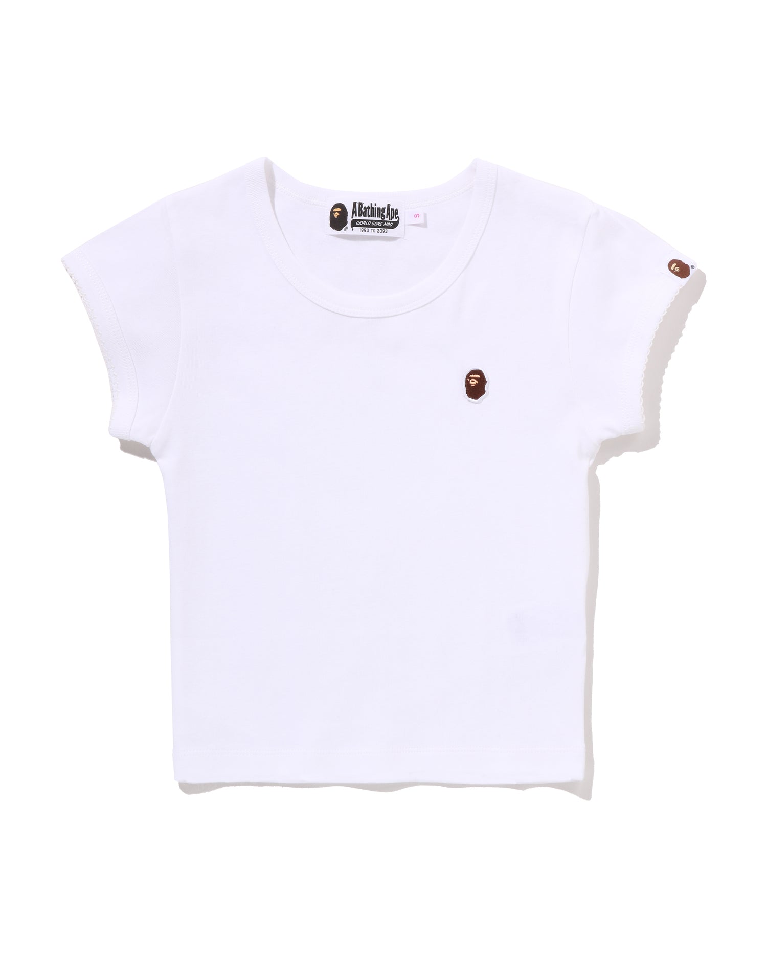 A BATHING APE® Ape Head One Point Cropped Tee | Bape official