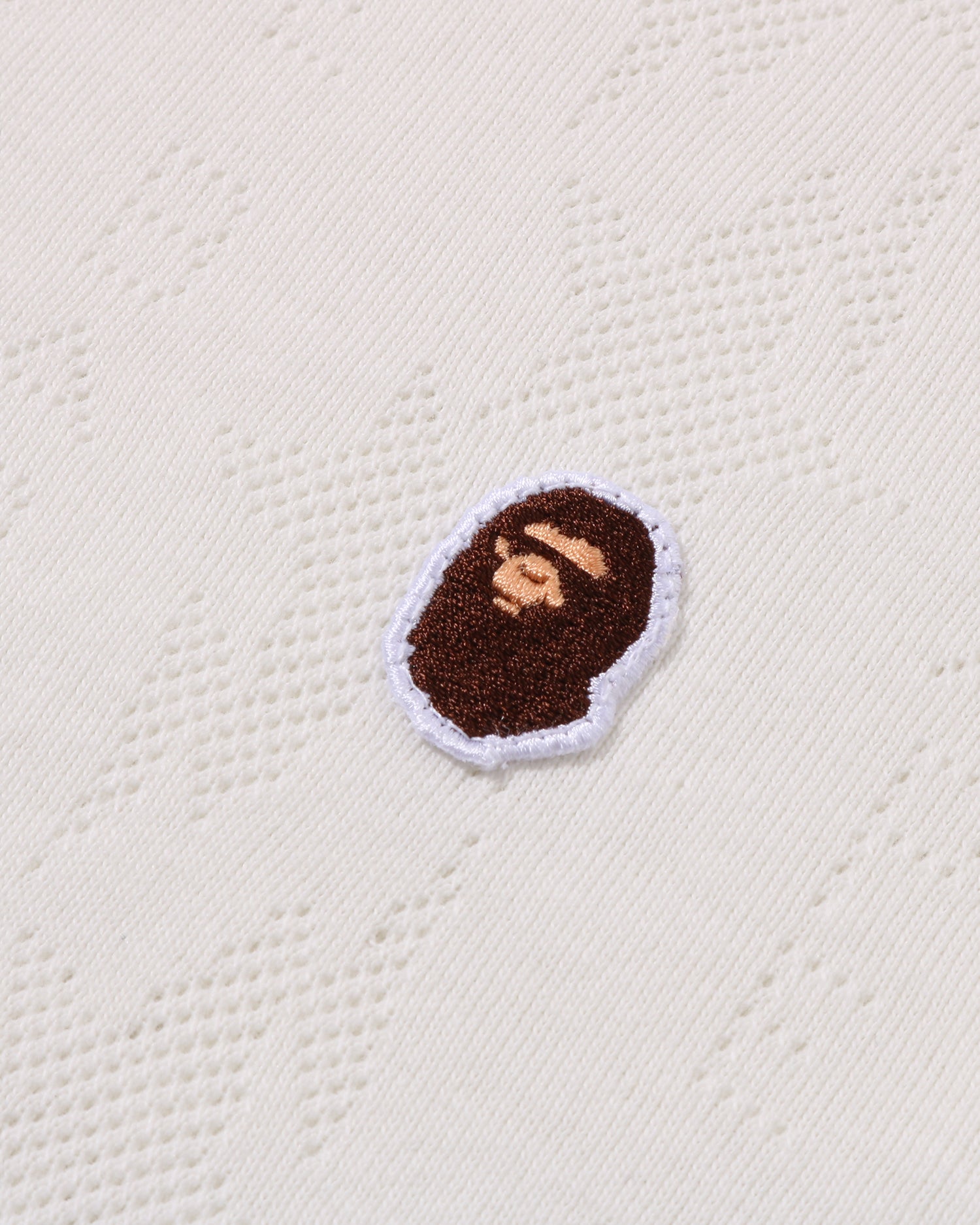 A BATHING APE® STA Pattern Jacquard Ape Head One Point Cropped Tee
