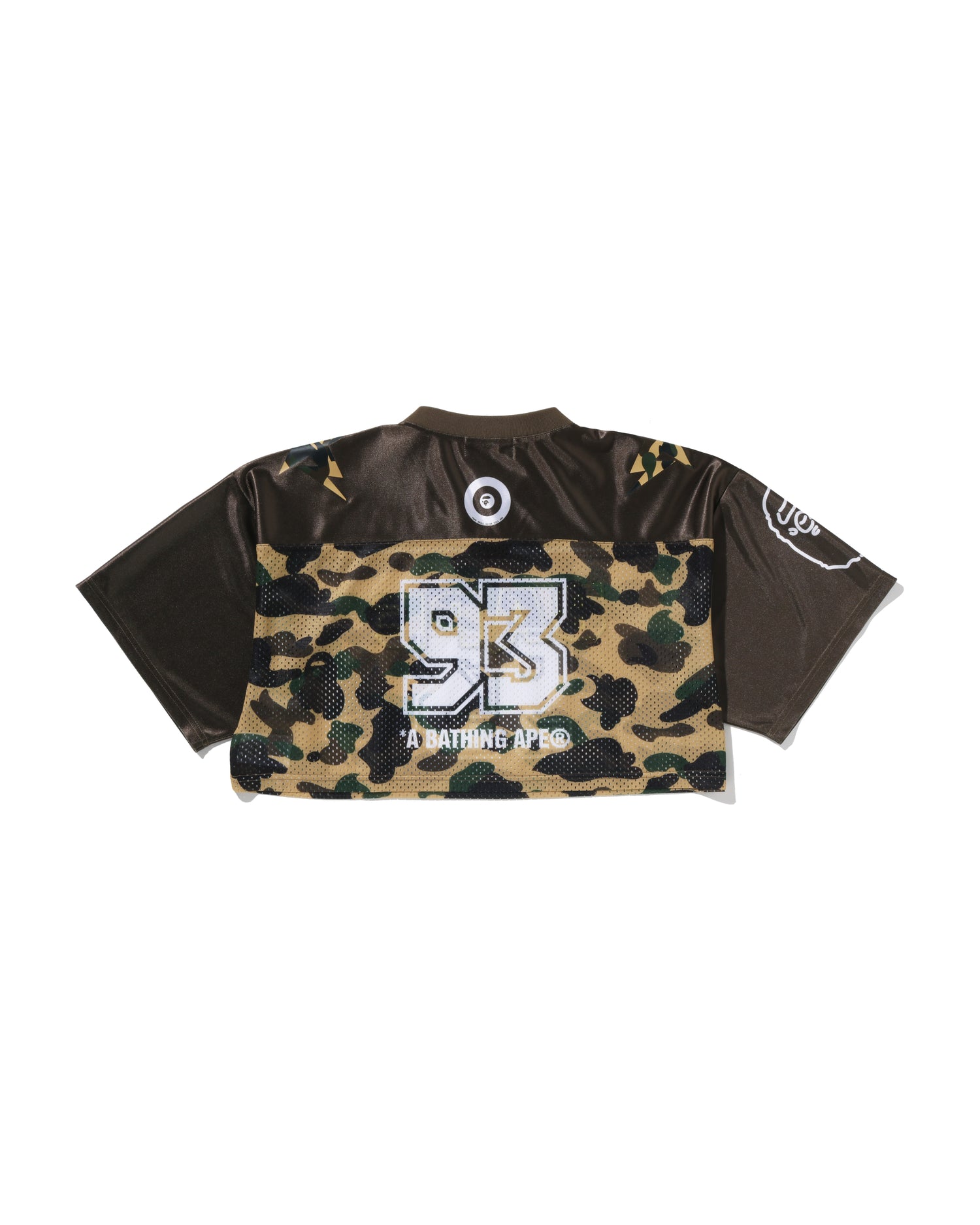 A BATHING APE® 1st Camo BAPE Cropped Football Tee | Bape official