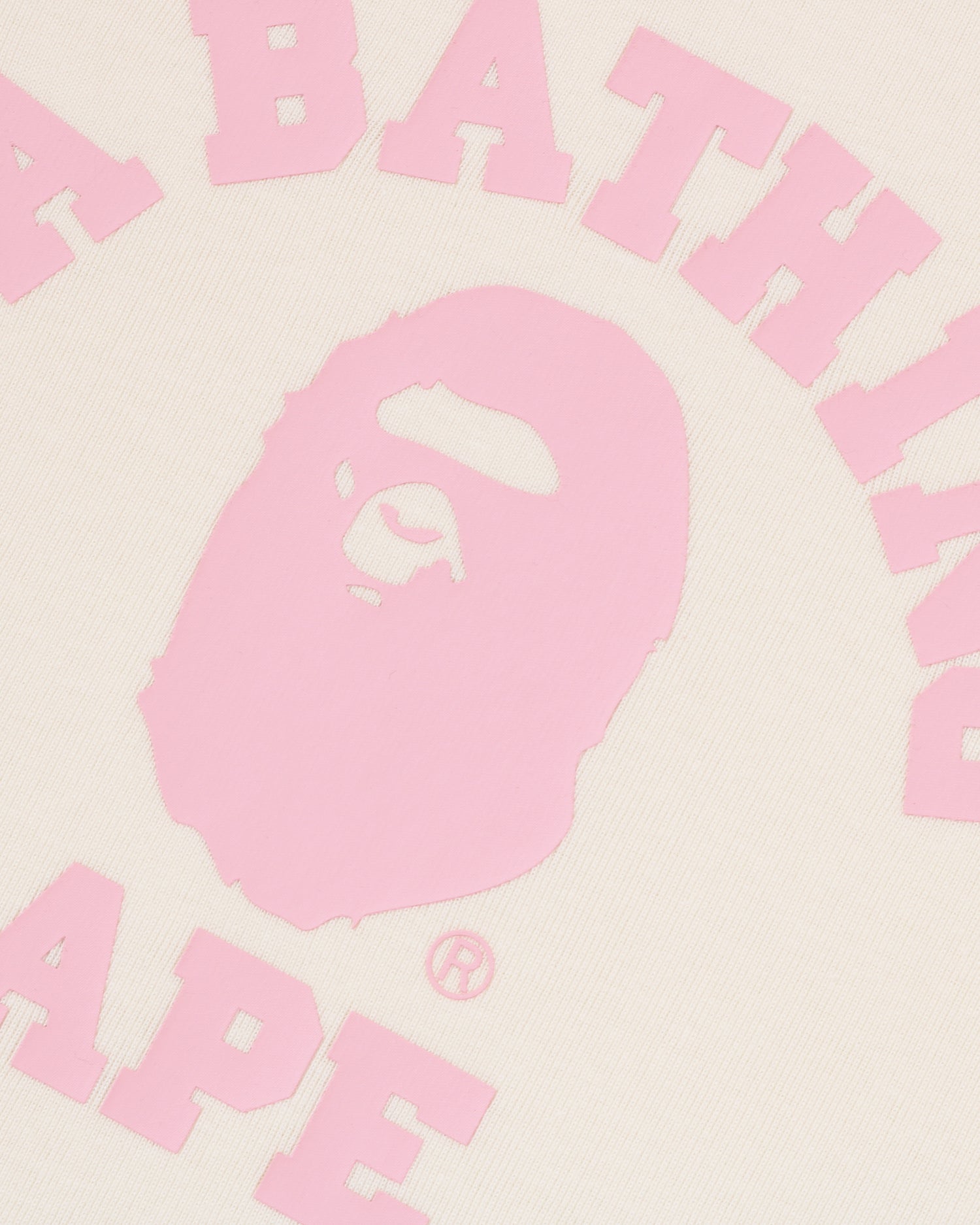 A BATHING APE® College Raglan Cropped Tee | Bape official website