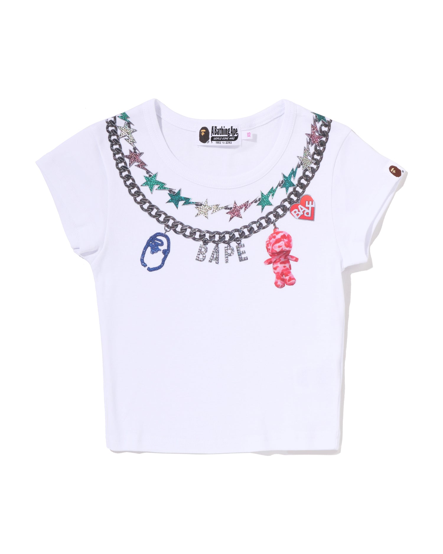 A BATHING APE® Fake Print Cropped Tee | Bape official website