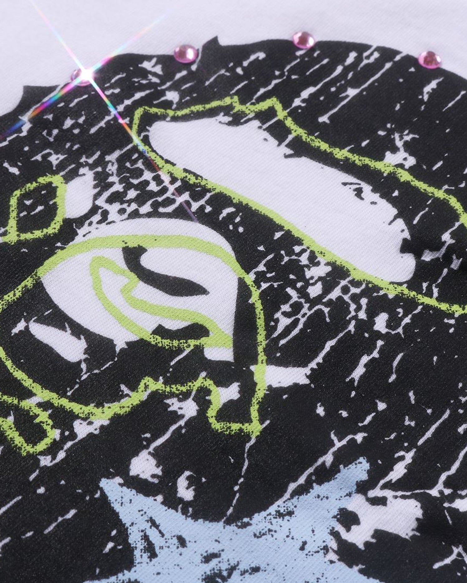 A BATHING APE® Multi Logo Cutout Oversized Tee | Bape official