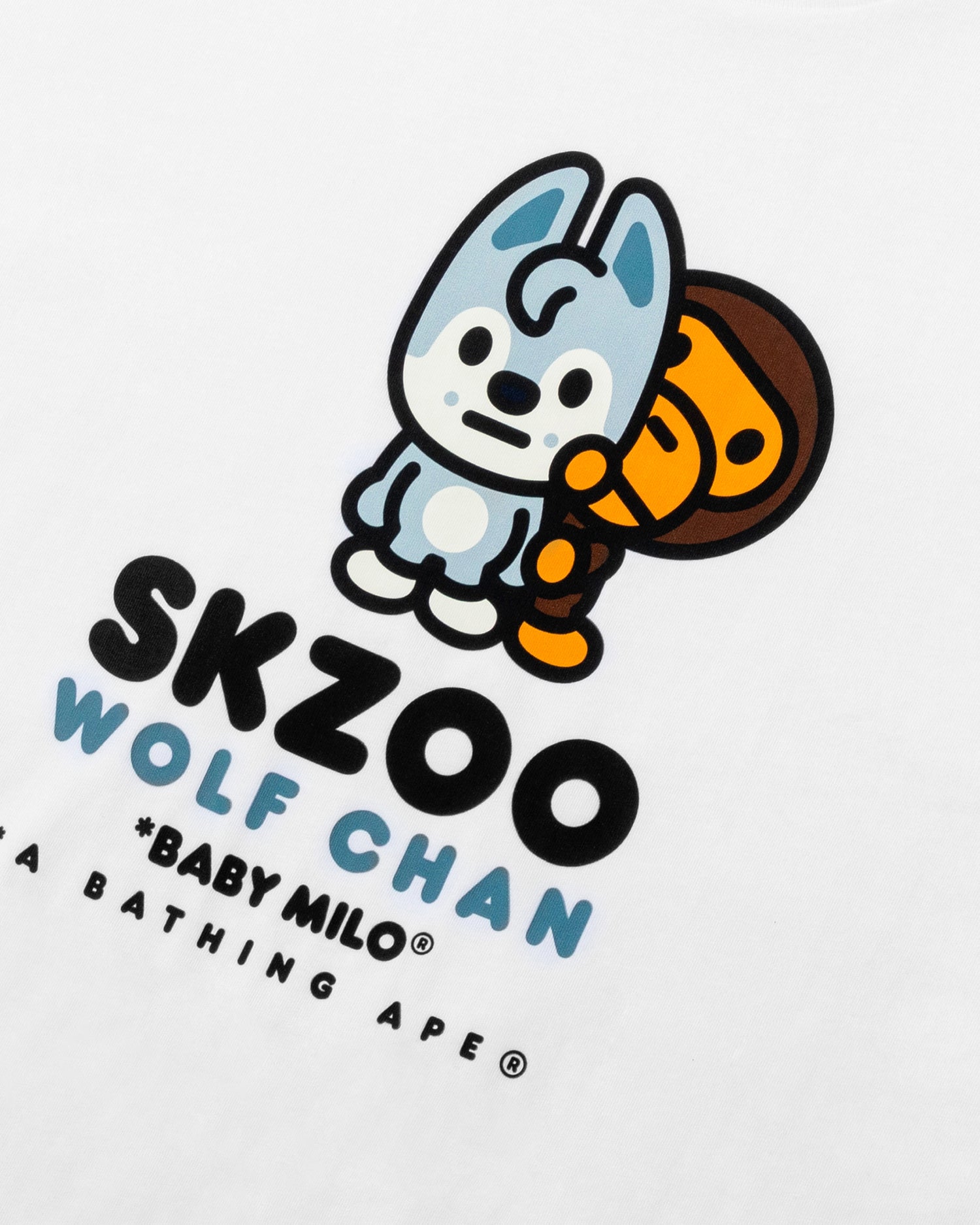 A BATHING APE® BAPE X Straykids Wolf Chan Baby Milo Tee | Bape