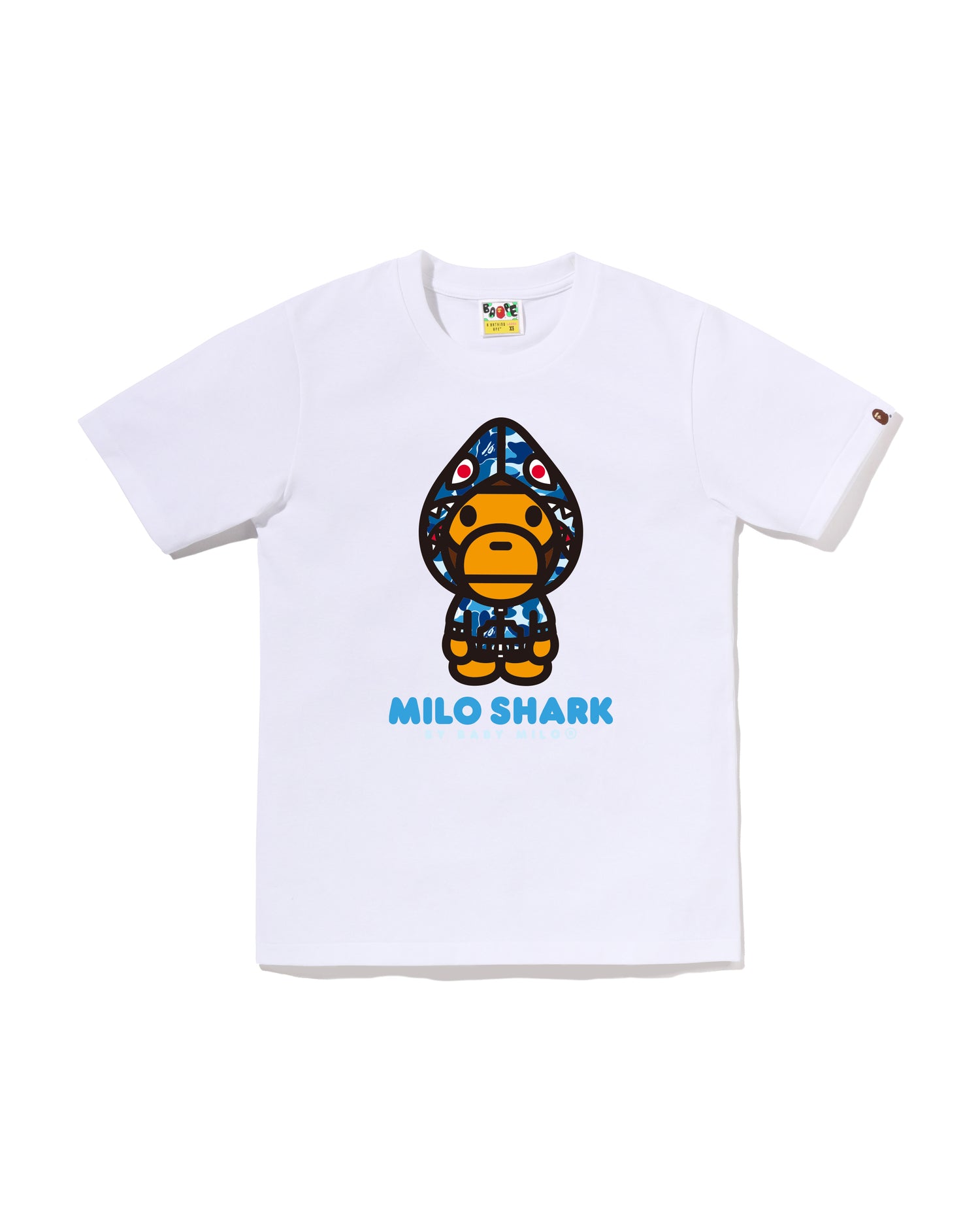 A BATHING APE® ABC Camo Milo Shark FZH Tee | Bape official website