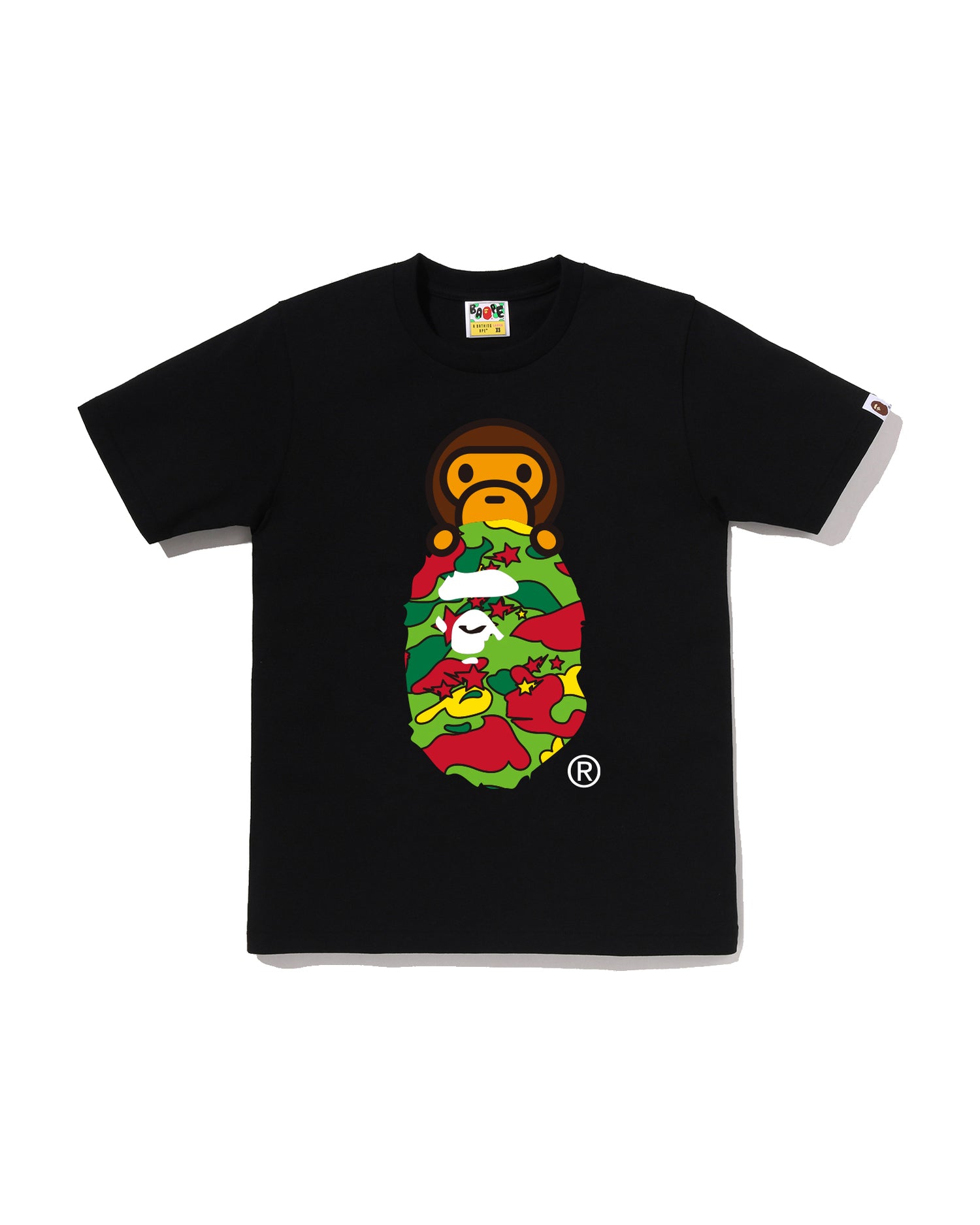 A BATHING APE® STA Camo Milo On Ape Head Tee | Bape official