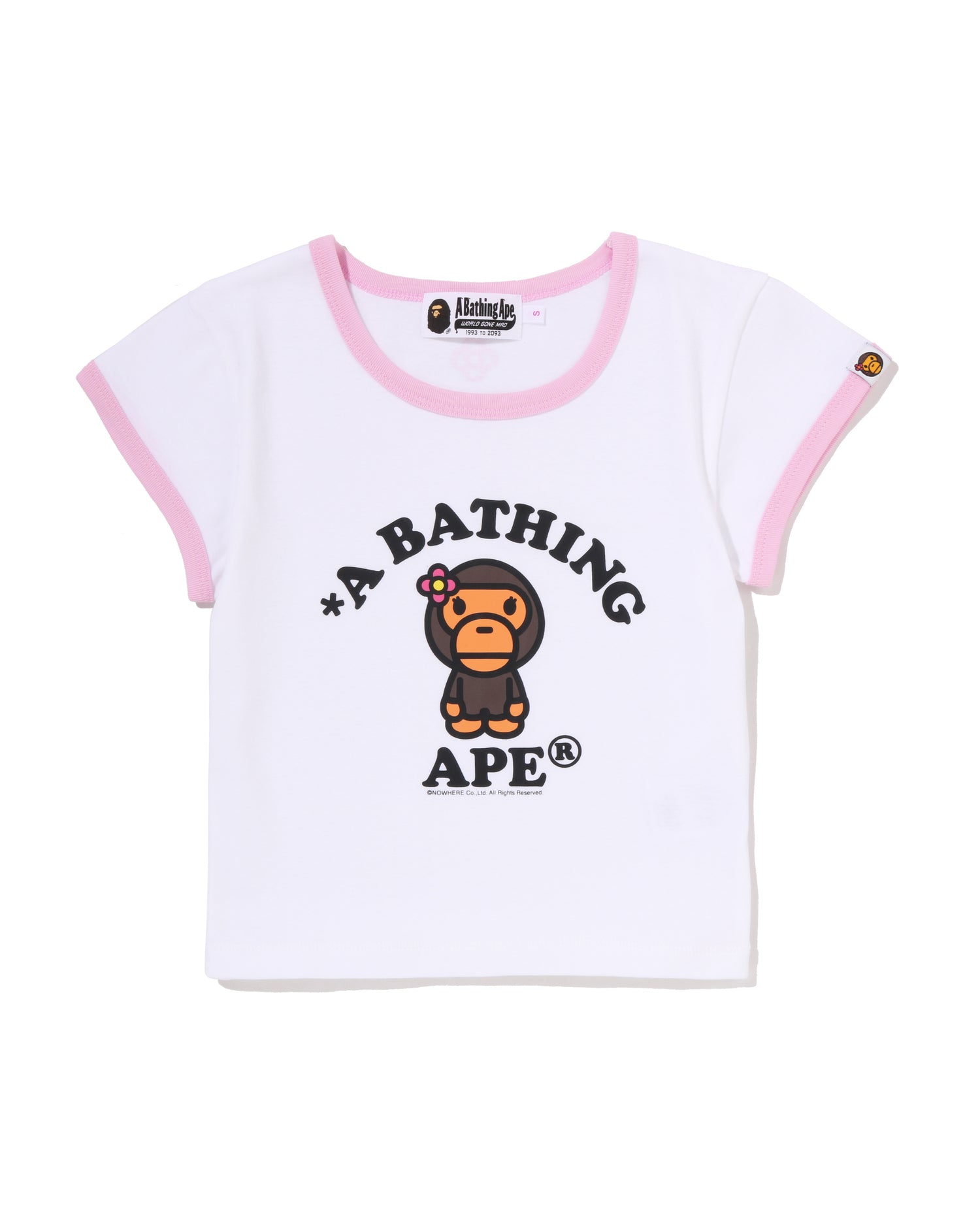 A BATHING APE® Baby Lisa College Cropped Tee | Bape official