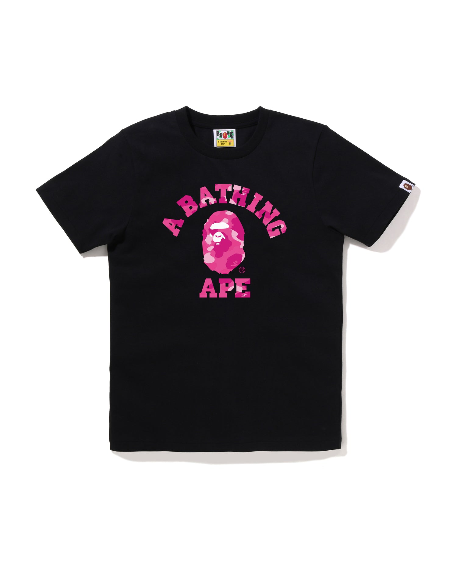 特大セール‼️ APE BAPE 黒 Tシャツ COLLEGE TEE エイプ A BATHING APE® Color Camo College Tee | Bape official