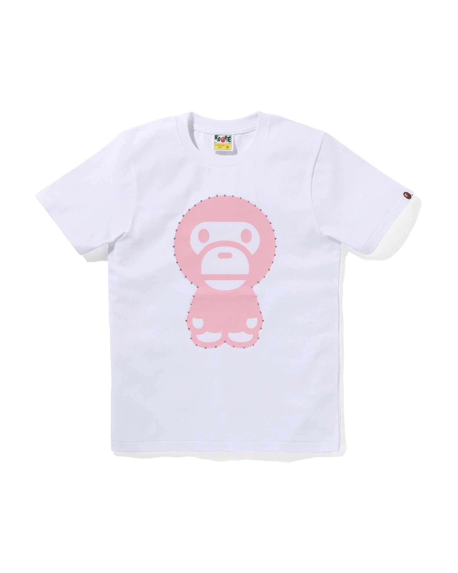 A BATHING APE BABY MILO CRYSTAL Tシャツ A BATHING APE® Crystal Stone Big Baby Milo Tee | Bape official