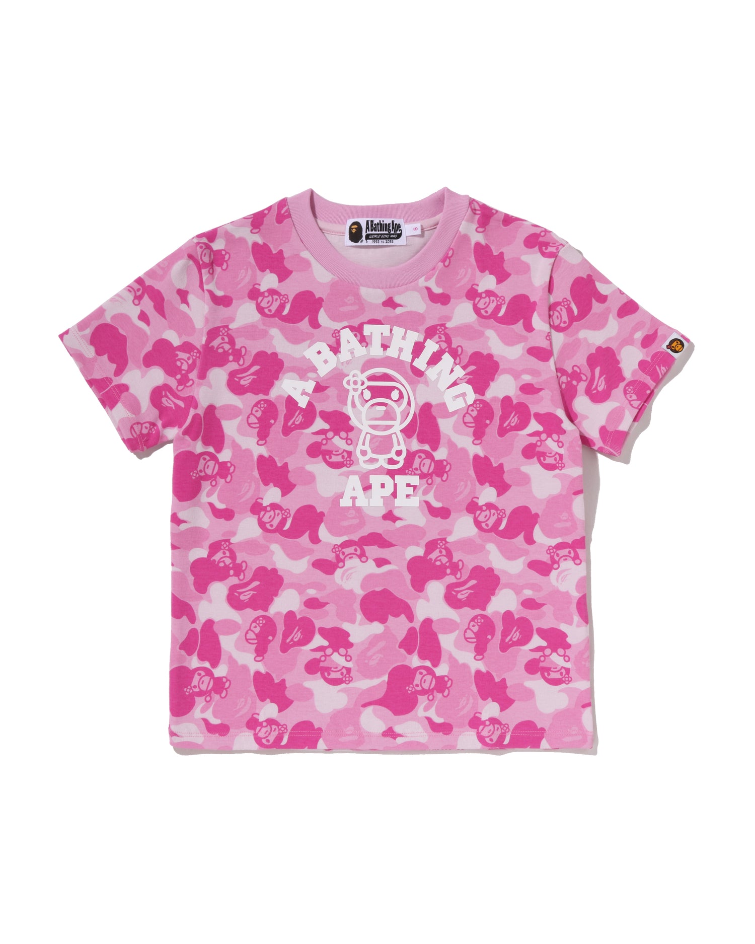 A BATHING APE® Baby Lisa Abc Camo College Mini Tee | Bape official