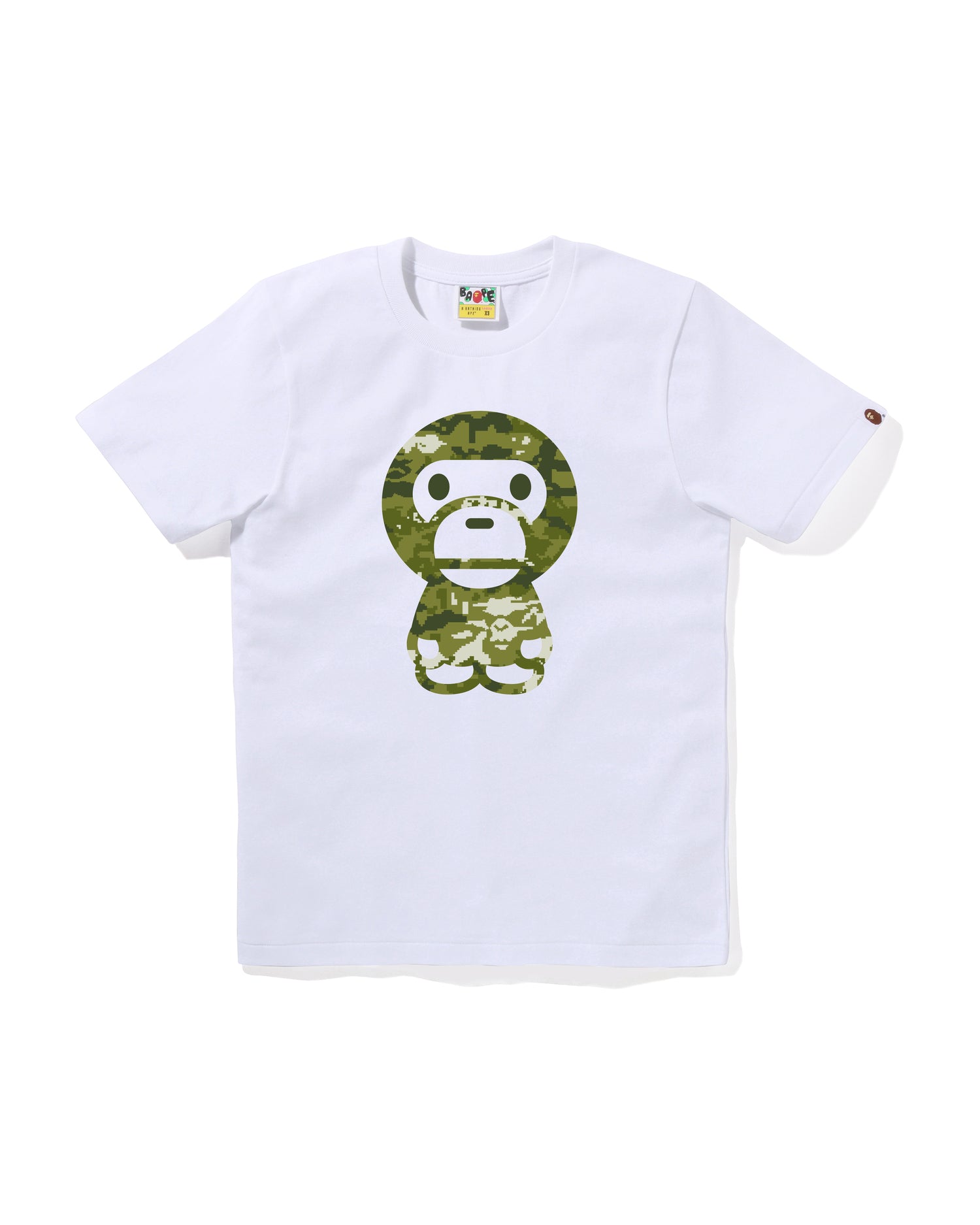 A BATHING APE® Multi Pixel Camo Big Baby Milo Tee | Bape official
