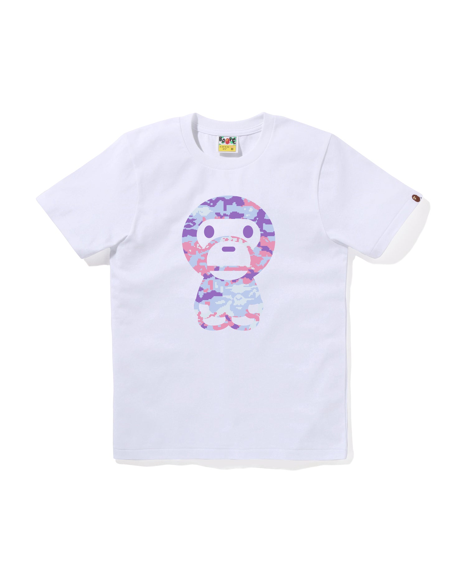 A BATHING APE® Multi Pixel Camo Big Baby Milo Tee | Bape official