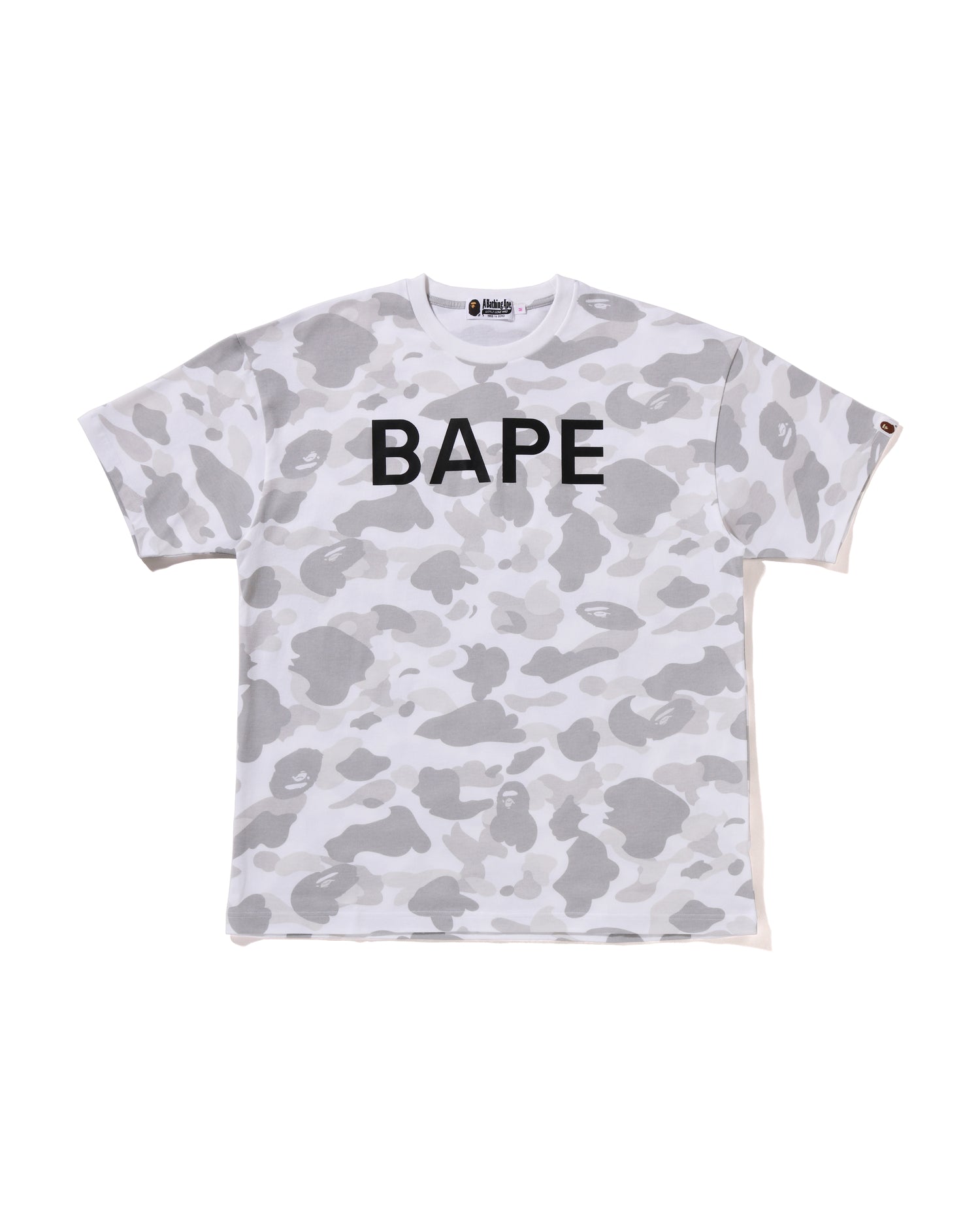 A BATHING APE® BAPE Logo Color Camo Oversized Tee | Bape official