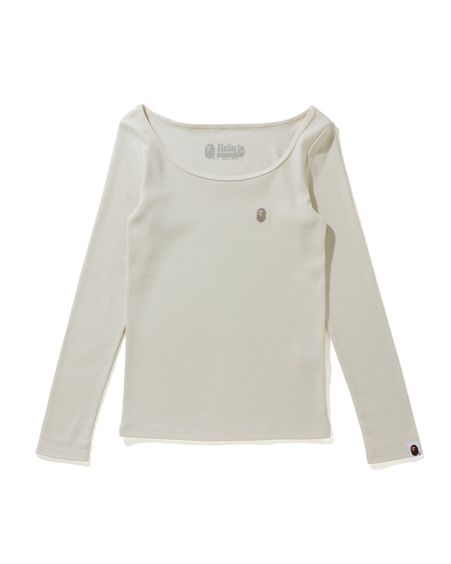 A BATHING APE® Ape Head One Point Rib L/S tee | Bape