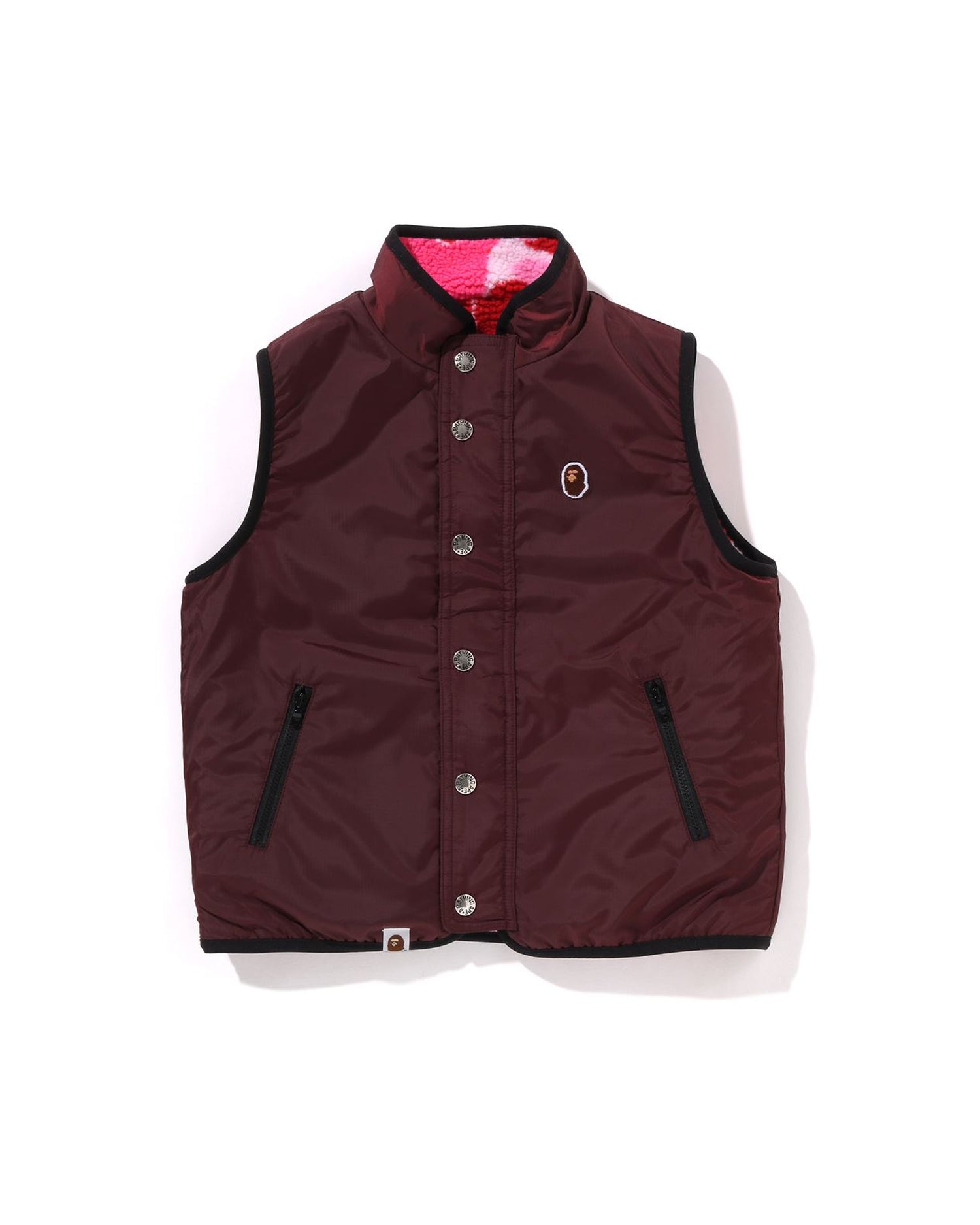 A BATHING APE® Kids Abc Camo Boa Ripstop Reversible Vest
