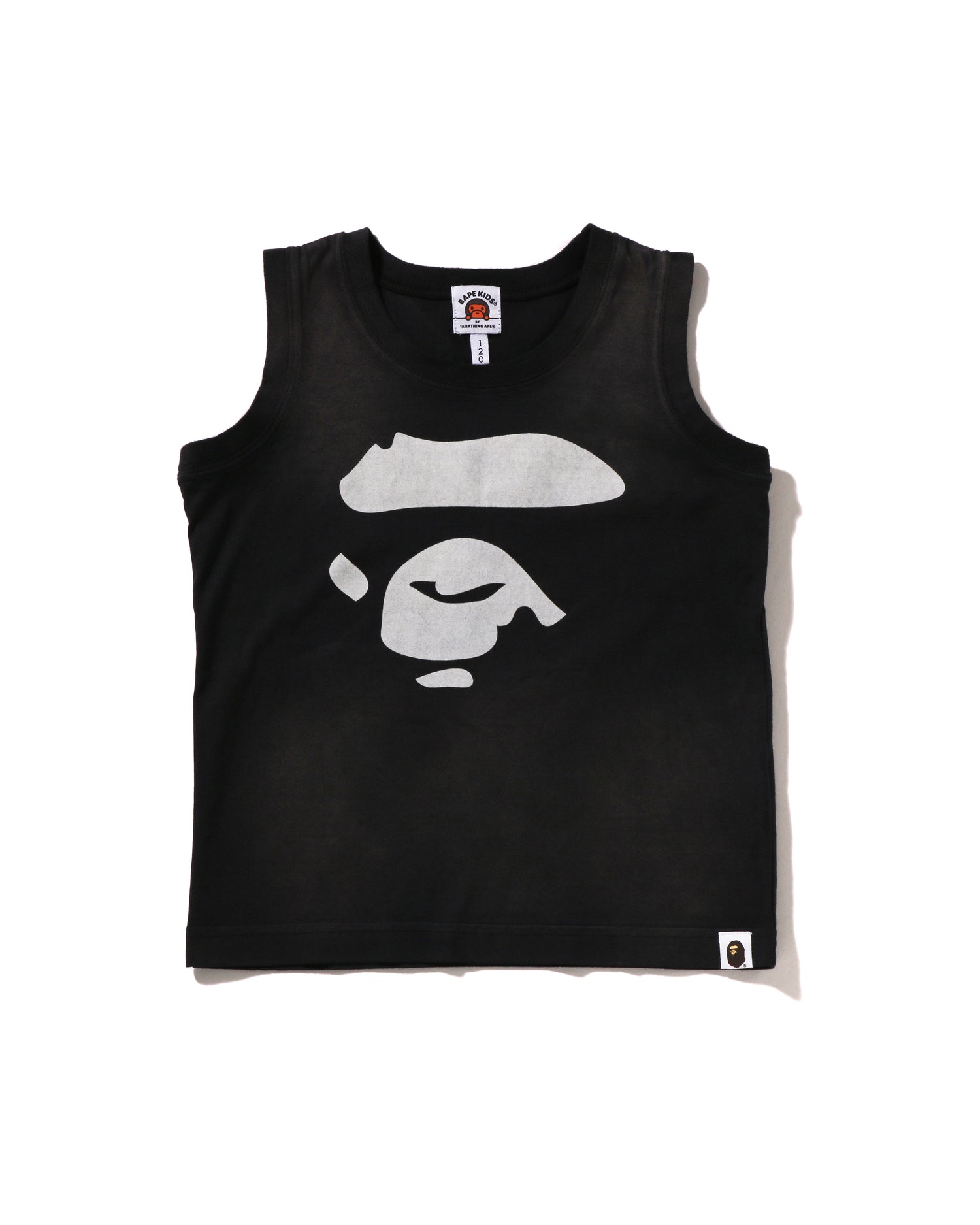 A BATHING APE® Kids Ape Face Washed Effect Tank Top | Bape