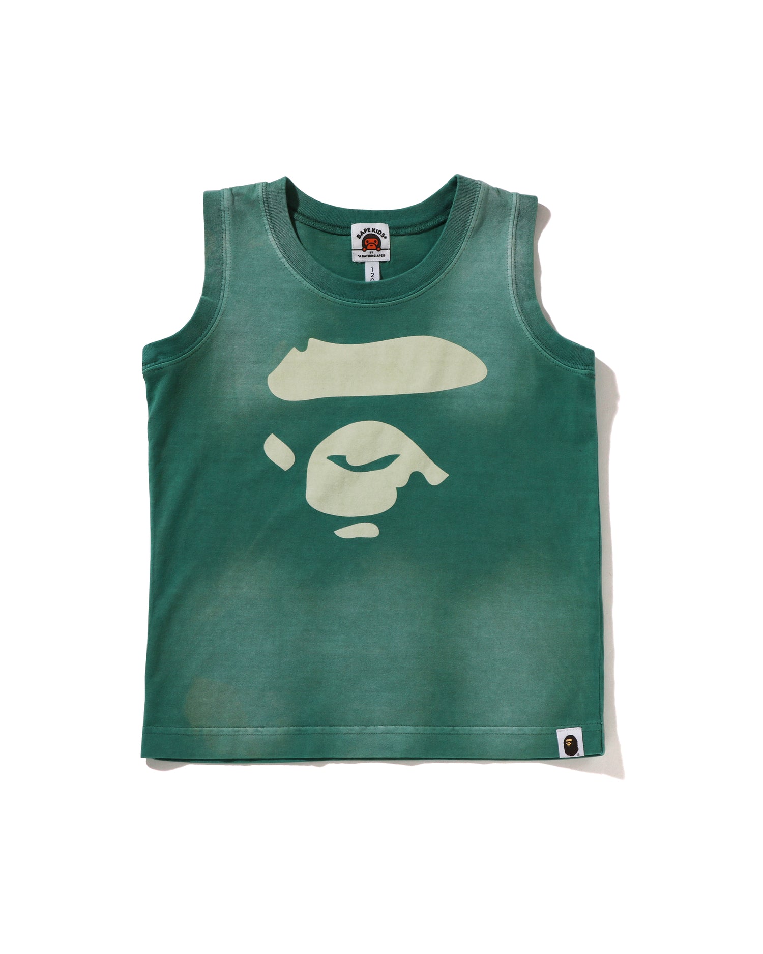 A BATHING APE® Kids Ape Face Washed Effect Tank Top | Bape