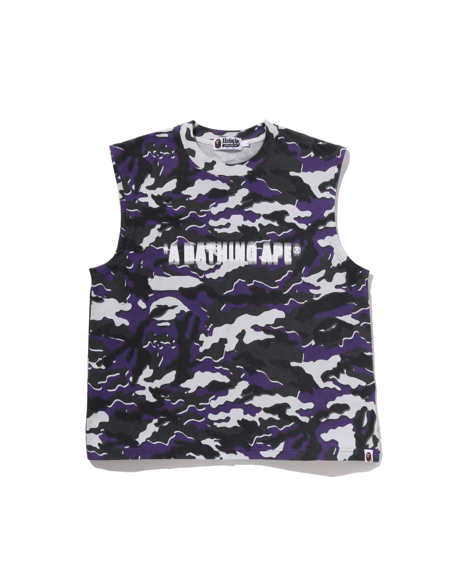 A BATHING APE® Glitch Woodland Camo Heavy Wash Bathing Ape Cropped