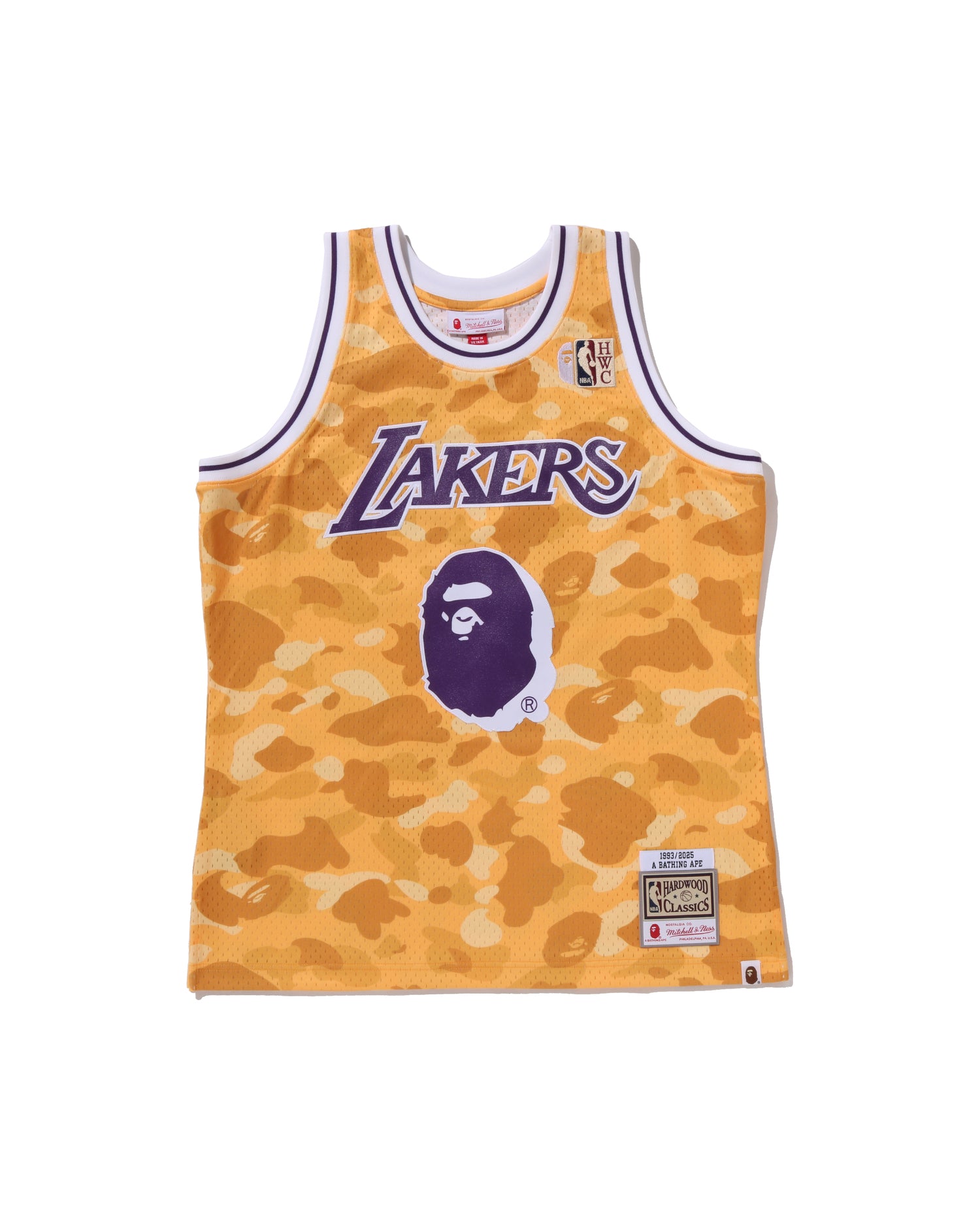 A BATHING APE® BAPE X M&N NBA - Los Angeles Lakers Swingman Jersey