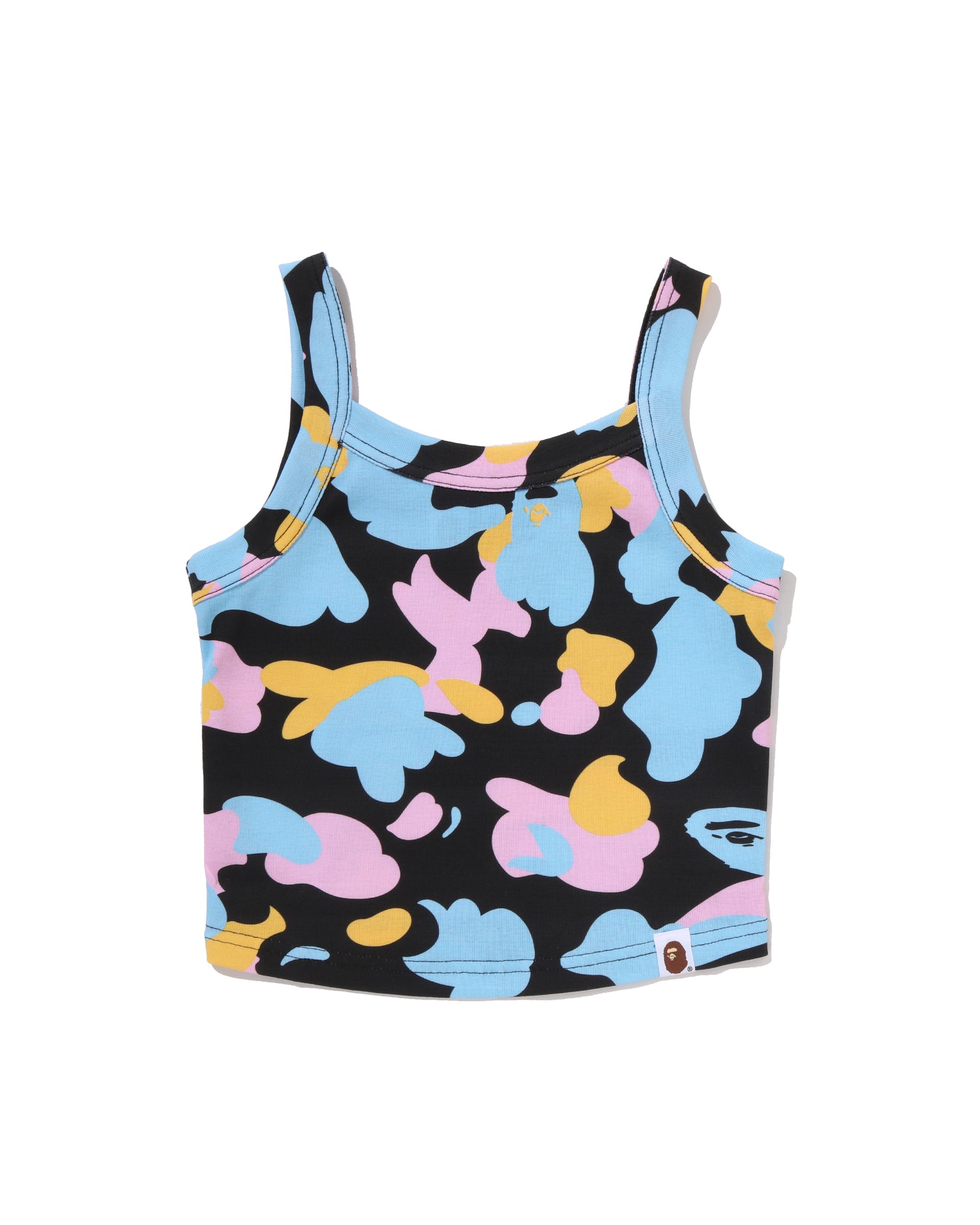 BAPE CAMO タンクトップ A BATHING APE｜COLOR CAMO MESH MULTI LOGO RELAXED FIT TANK TOP