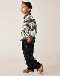 Kids Map Camo BAPE Crewneck Sweatshirt