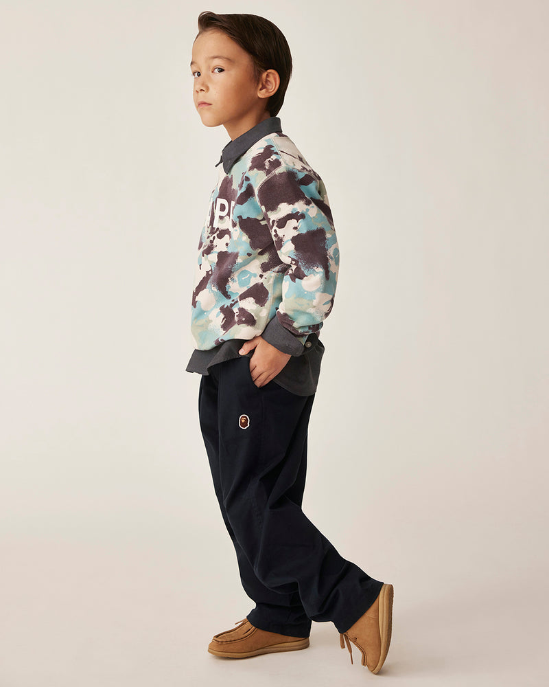 Kids Map Camo BAPE Crewneck Sweatshirt
