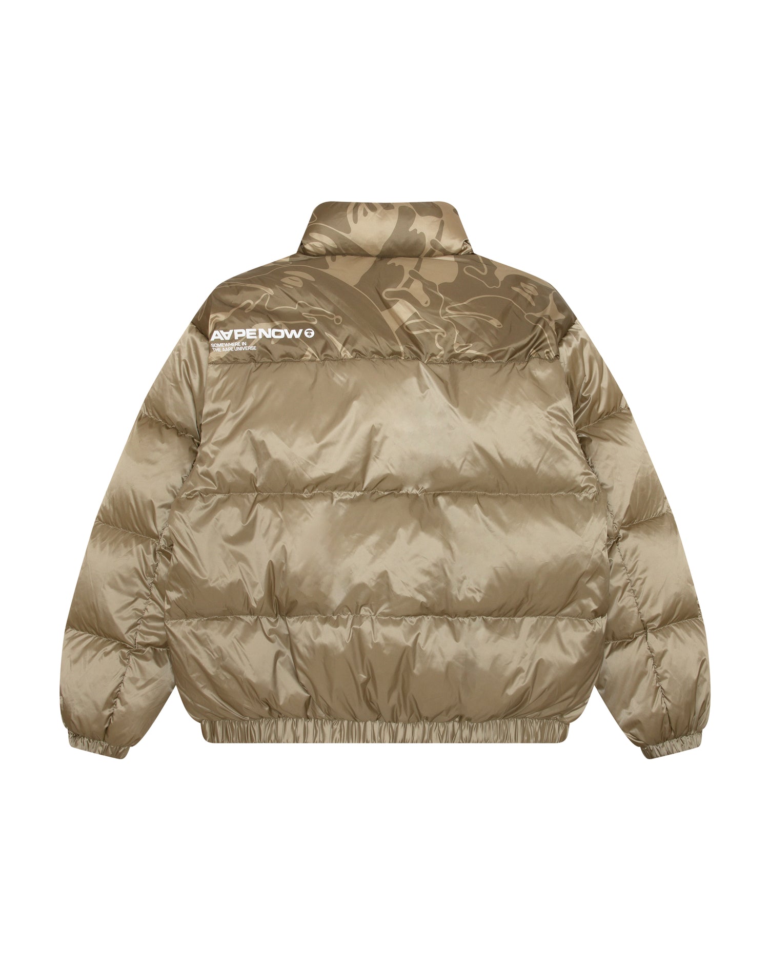 AAPE AAPENOW moonface logo zip-up down jacket | Bape AAPE AAPENOW moonface logo zip-up down jacket | Bape
