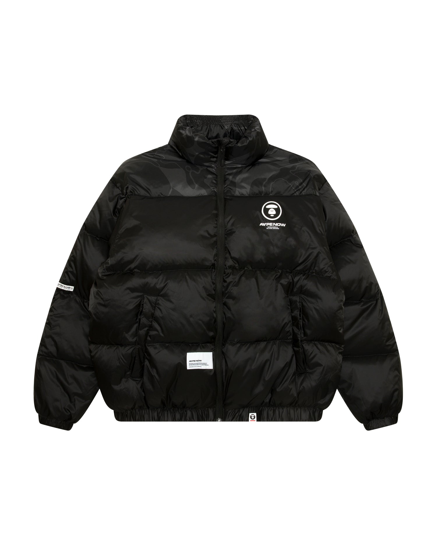 AAPE AAPENOW moonface logo zip-up down jacket | Bape