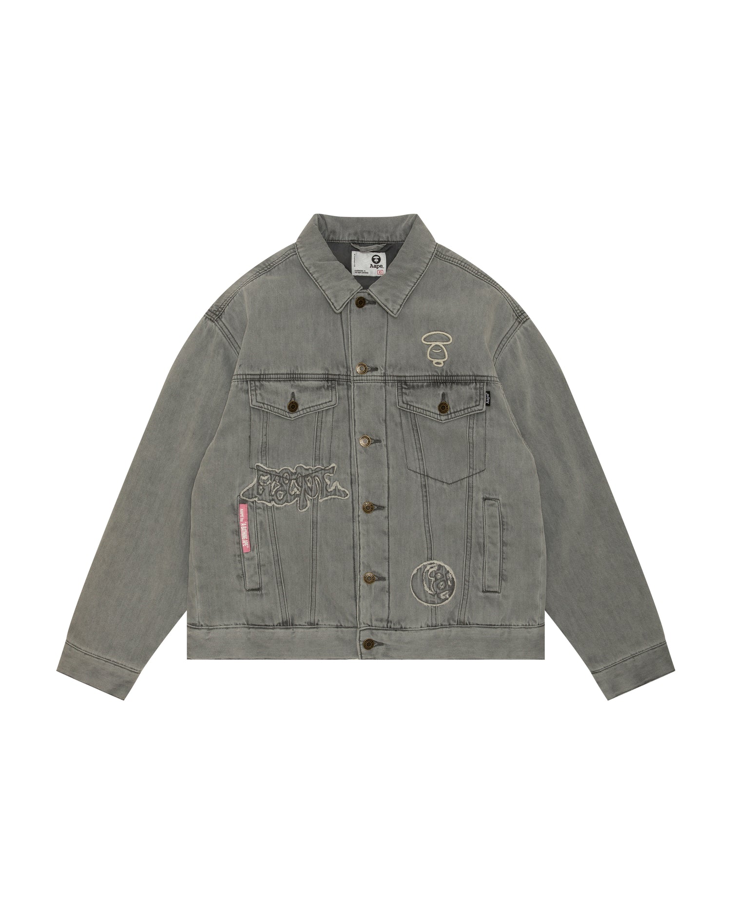 Aape Moonface logo denim jacket | Bape official website