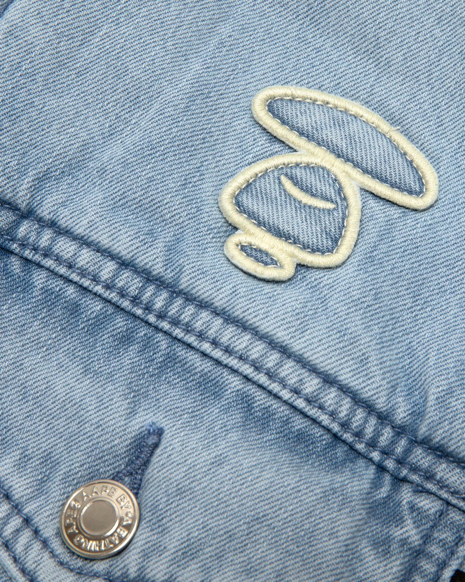 AAPE Moonface logo denim jacket | Bape official website AAPE Moonface logo denim jacket | Bape official website