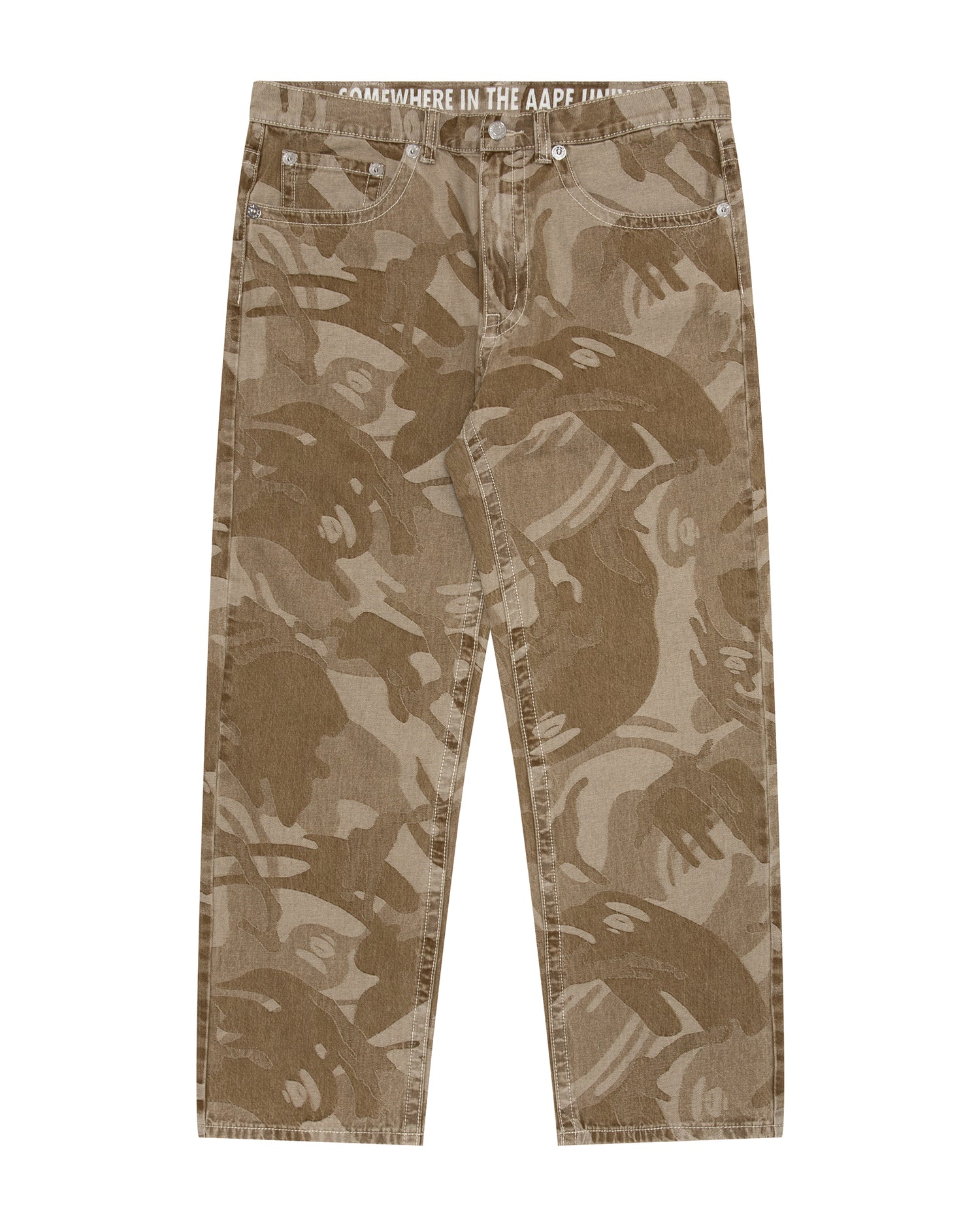 Mr.BATHING APE WOOL SLACKSPANTS スラックス Ladies Pants - MED GREY - 98/2 WOOL/LYCRA SUPER100